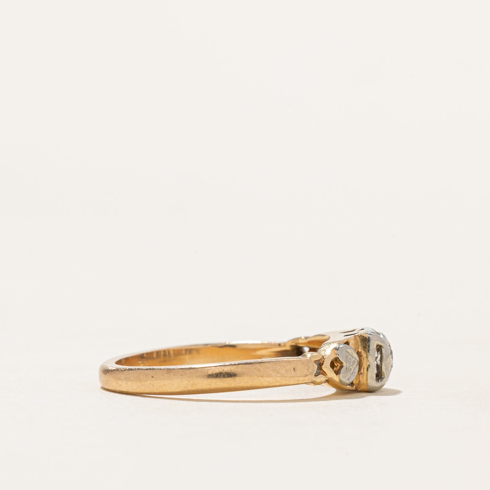 Old Swiss Diamond Ring | 0.05ct | SZ 6