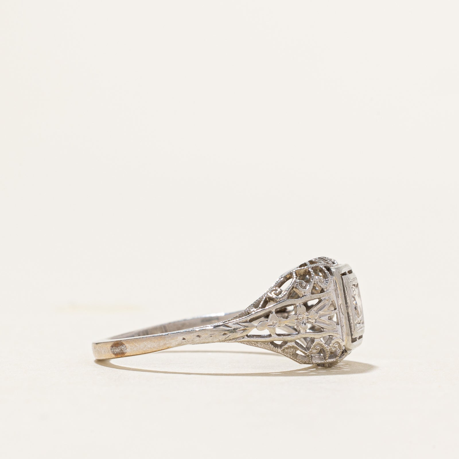 Diamond Openwork Dome Ring | 0.13ct | SZ 6.75