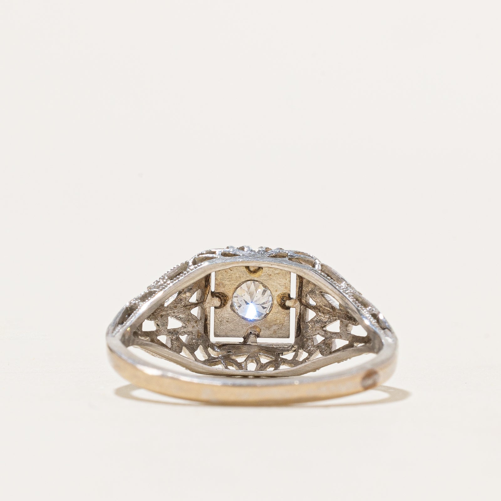 Diamond Openwork Dome Ring | 0.13ct | SZ 6.75