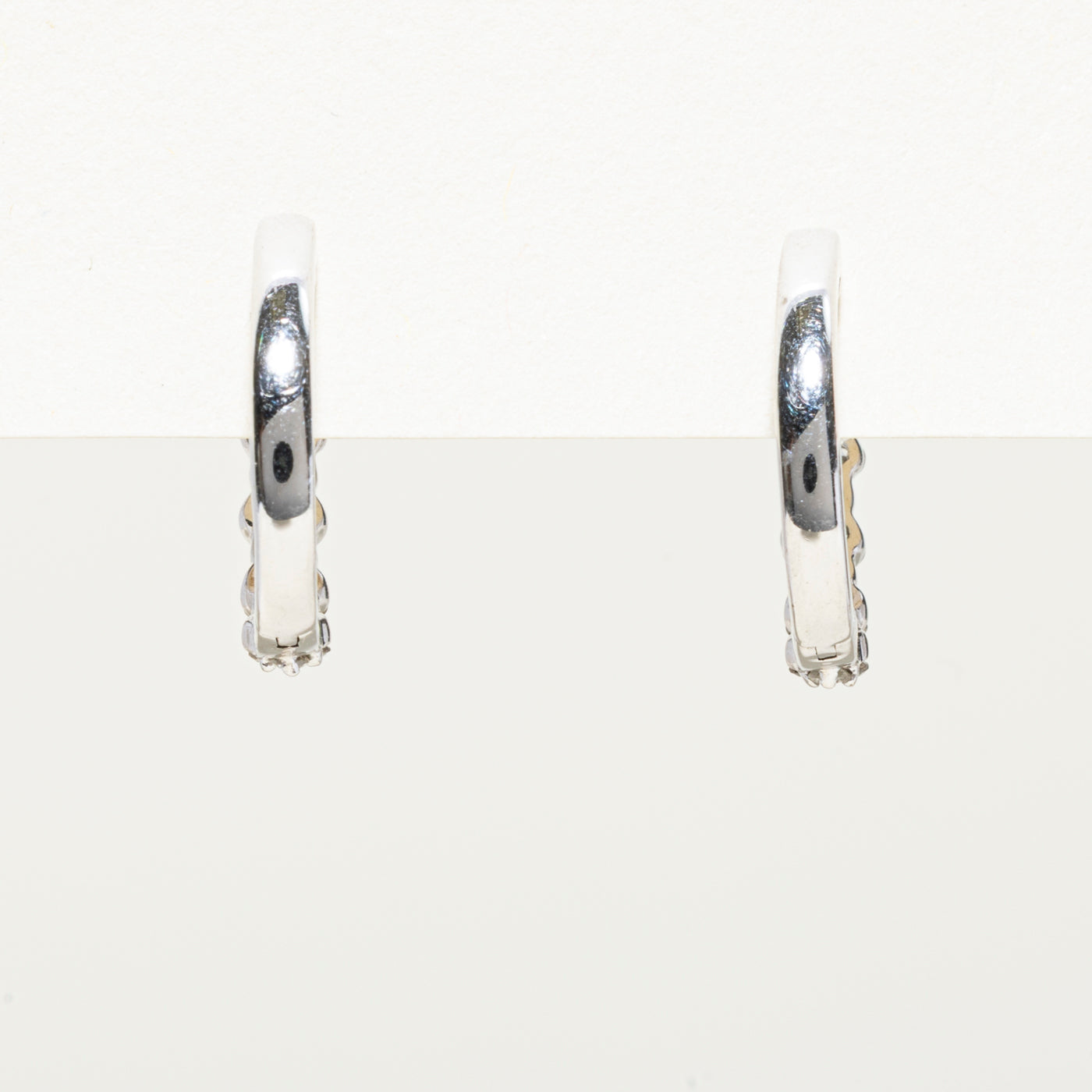 Diamond Cluster Huggie Earrings | 0.40ctw