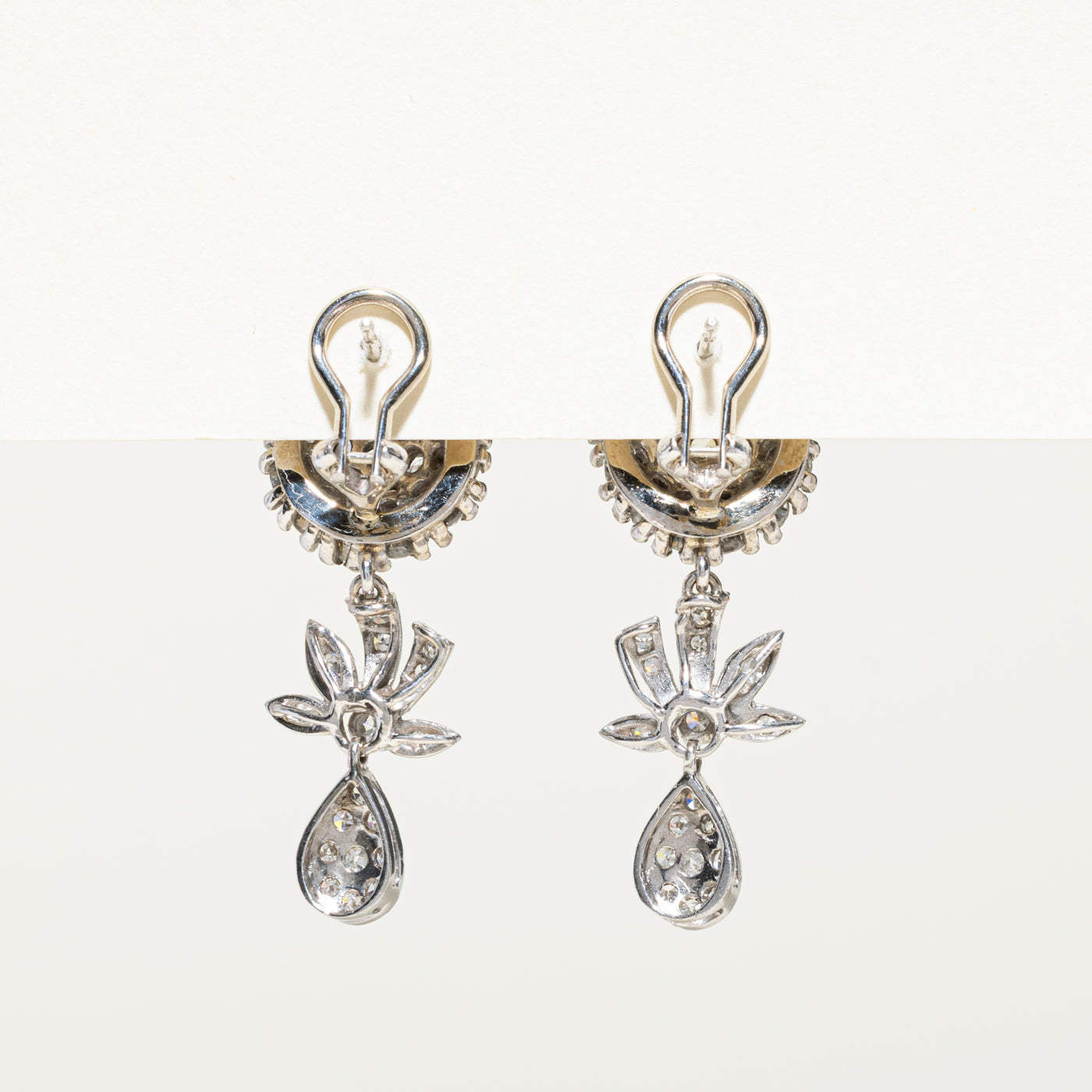 Diamond Mixed Cluster Drop Earrings | 2.50ctw