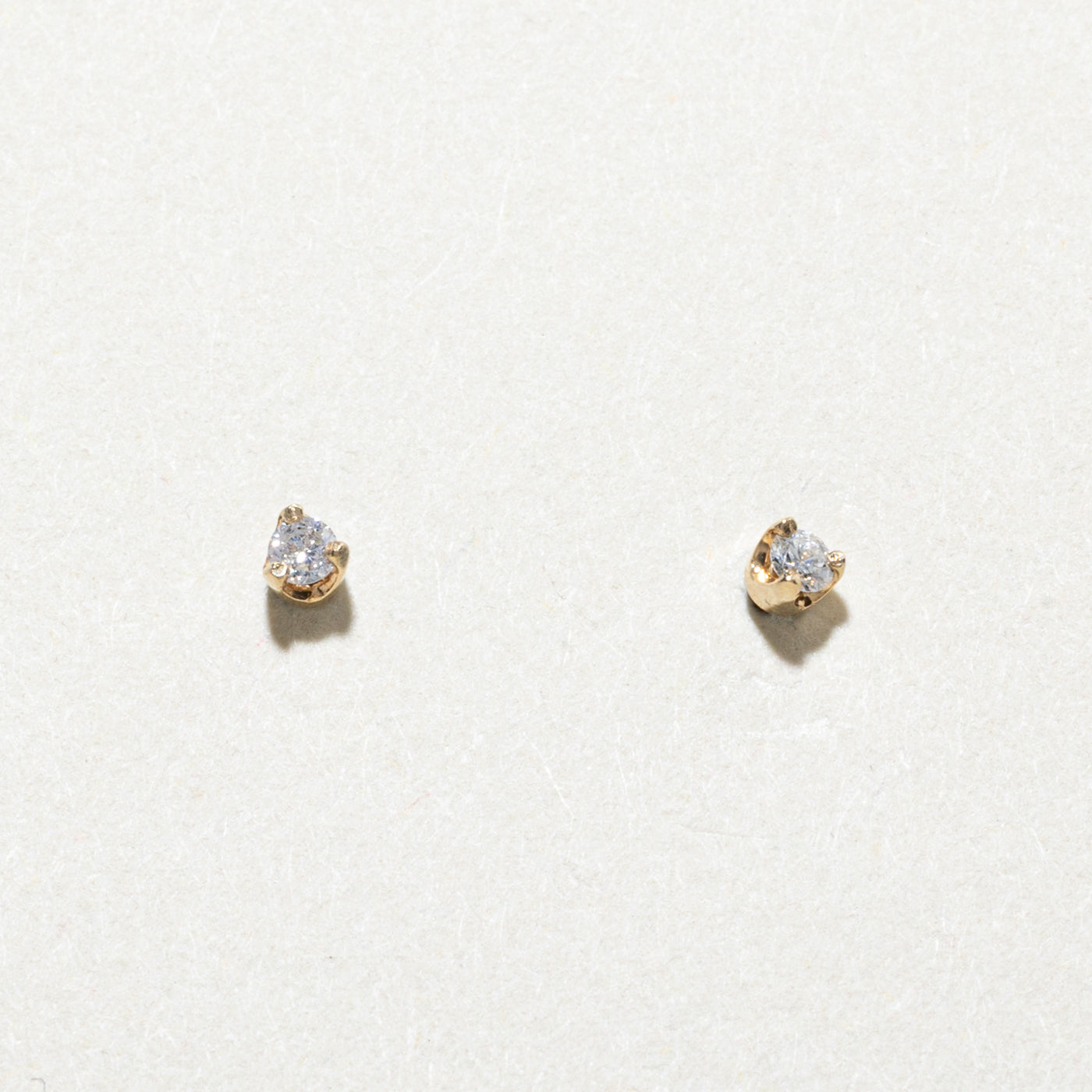 Diamond Stud & Circle Jacket Earrings | 0.06ctw