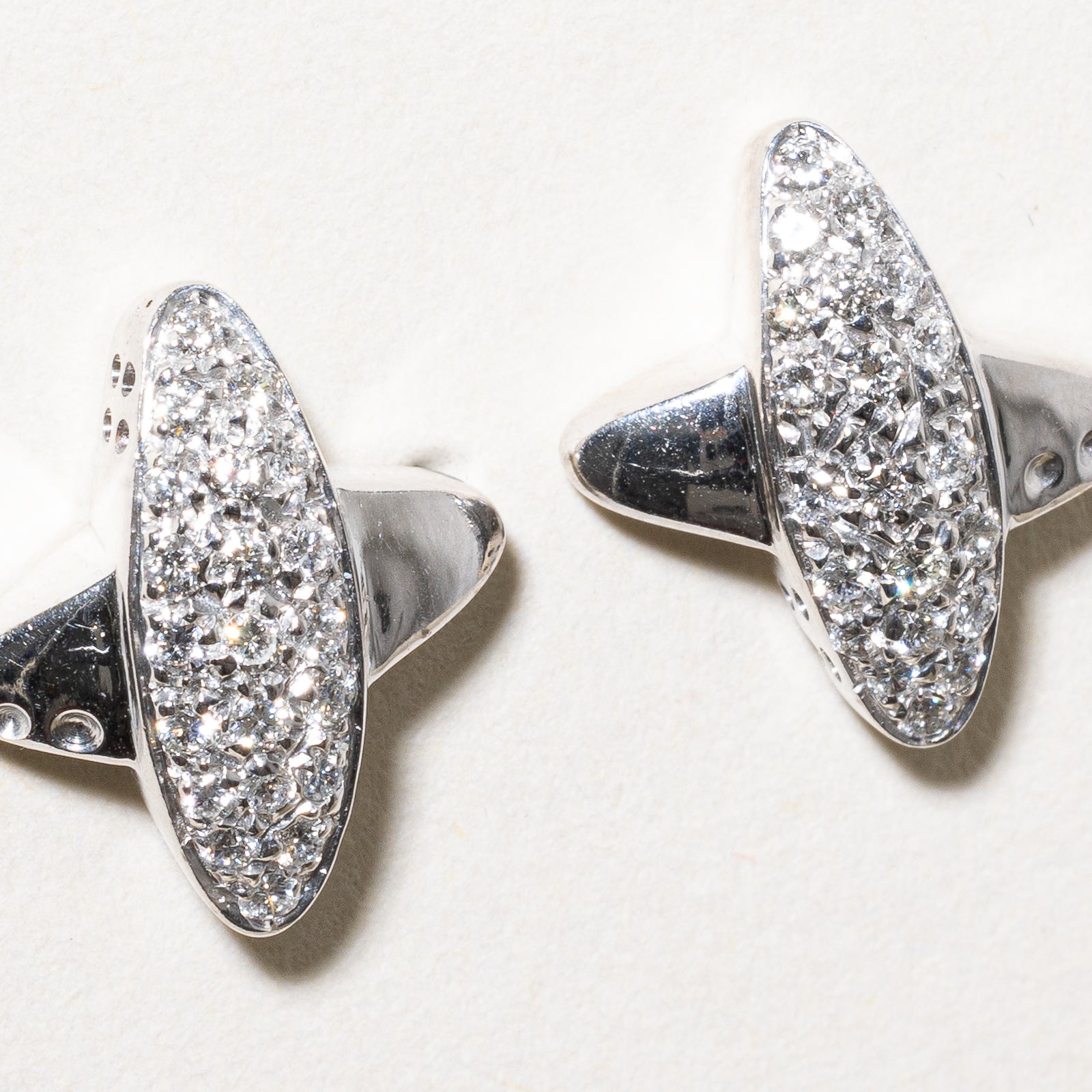 Diamond Cluster X Stud Earrings | 0.36ctw