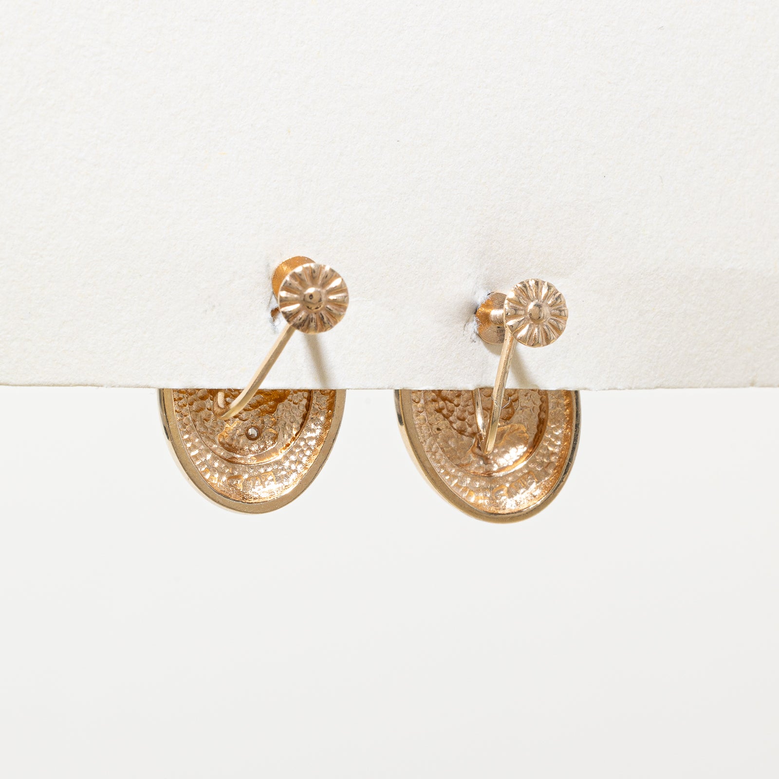 Diamond Portrait Screwback Earrings | 0.02ctw
