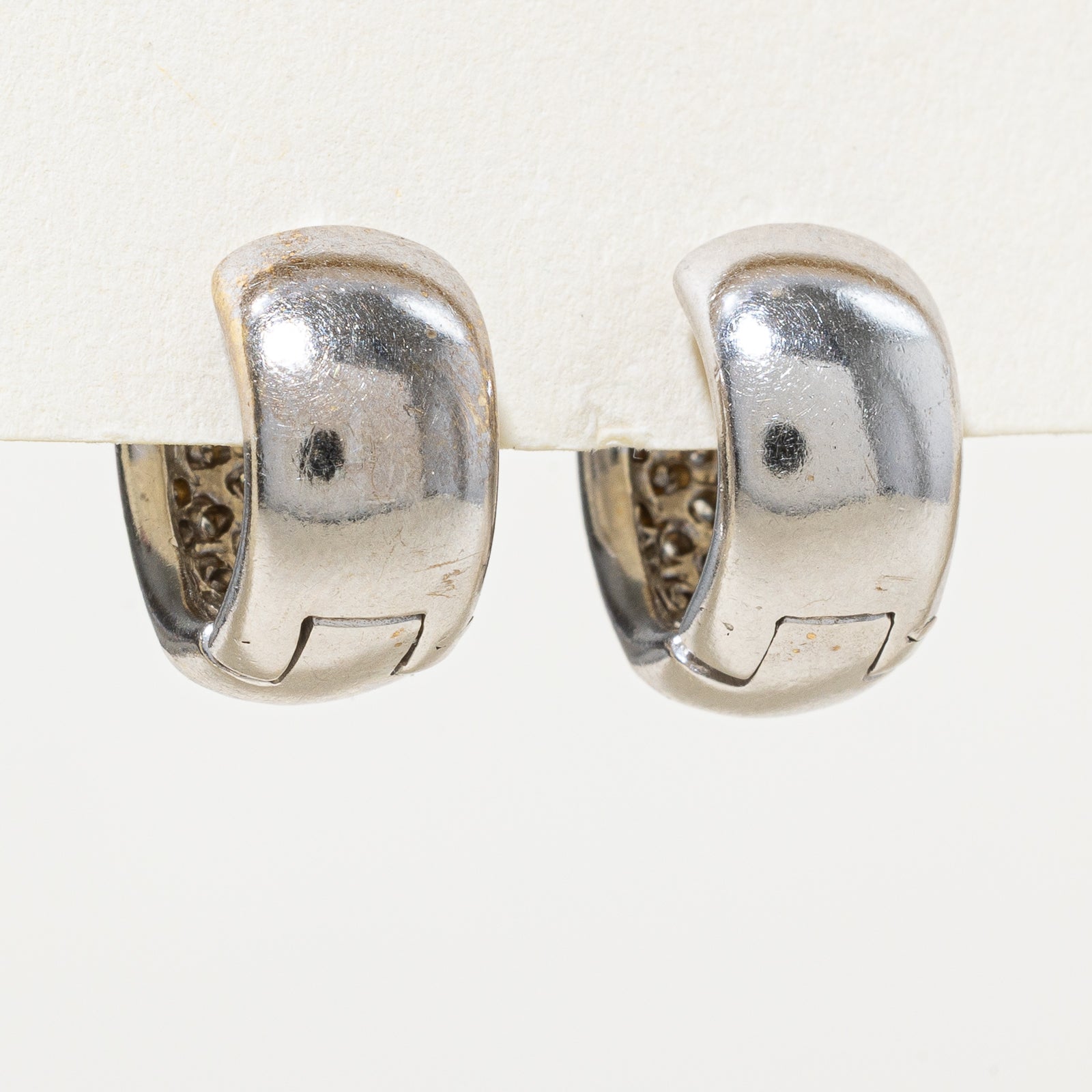 14K Diamond Cluster Hoop Earrings | 0.70ctw