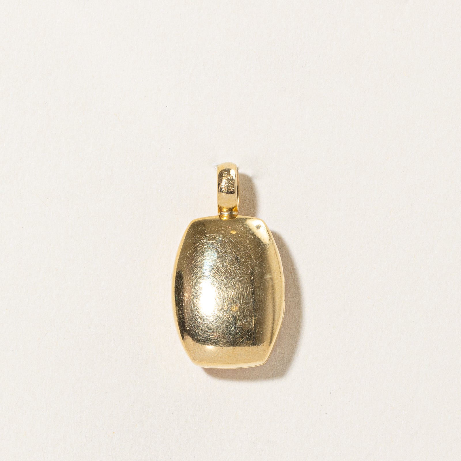 18k Diamond Heart & Enamel Locket Pendant | 0.18ctw