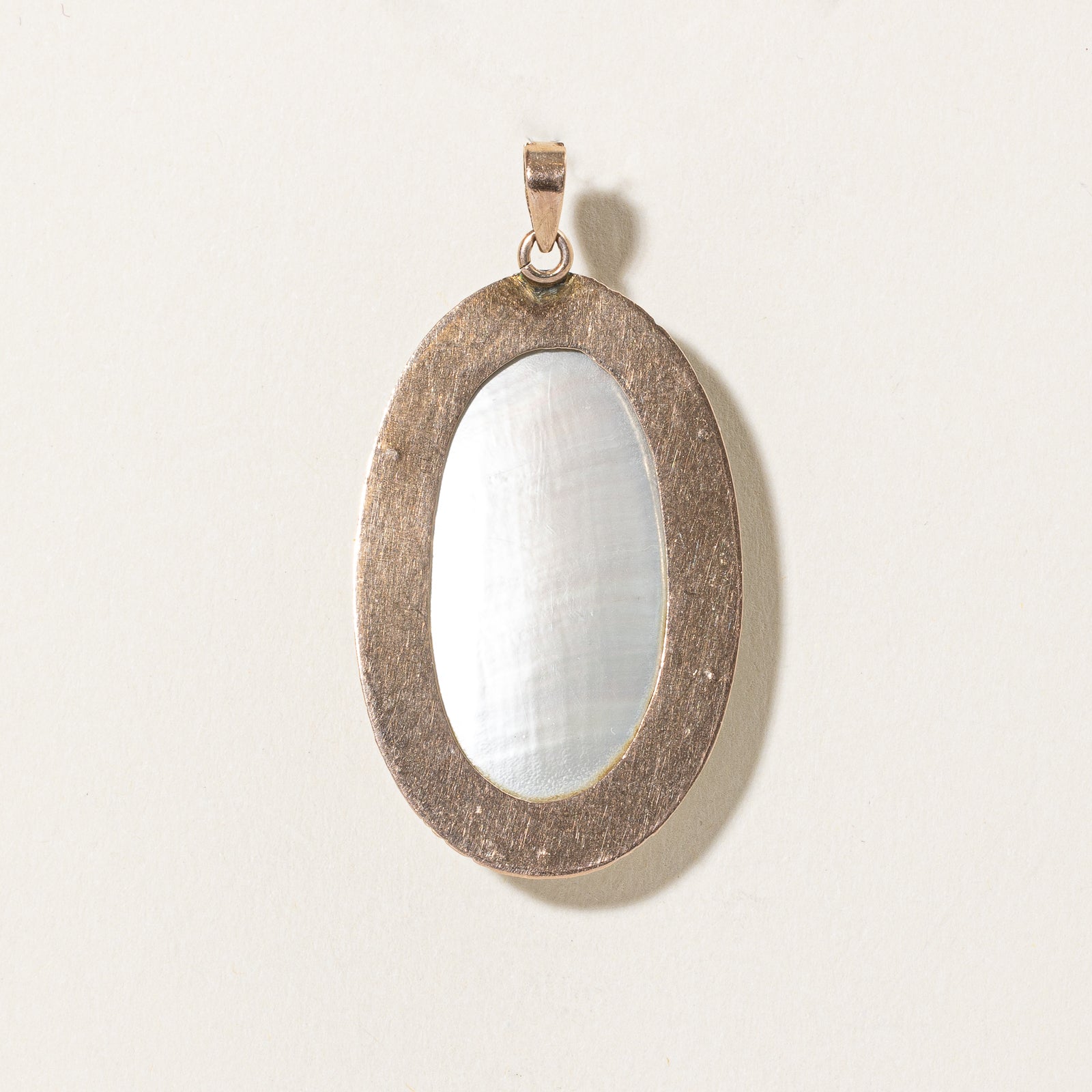 Grey Oval Mabé Pearl Pendant