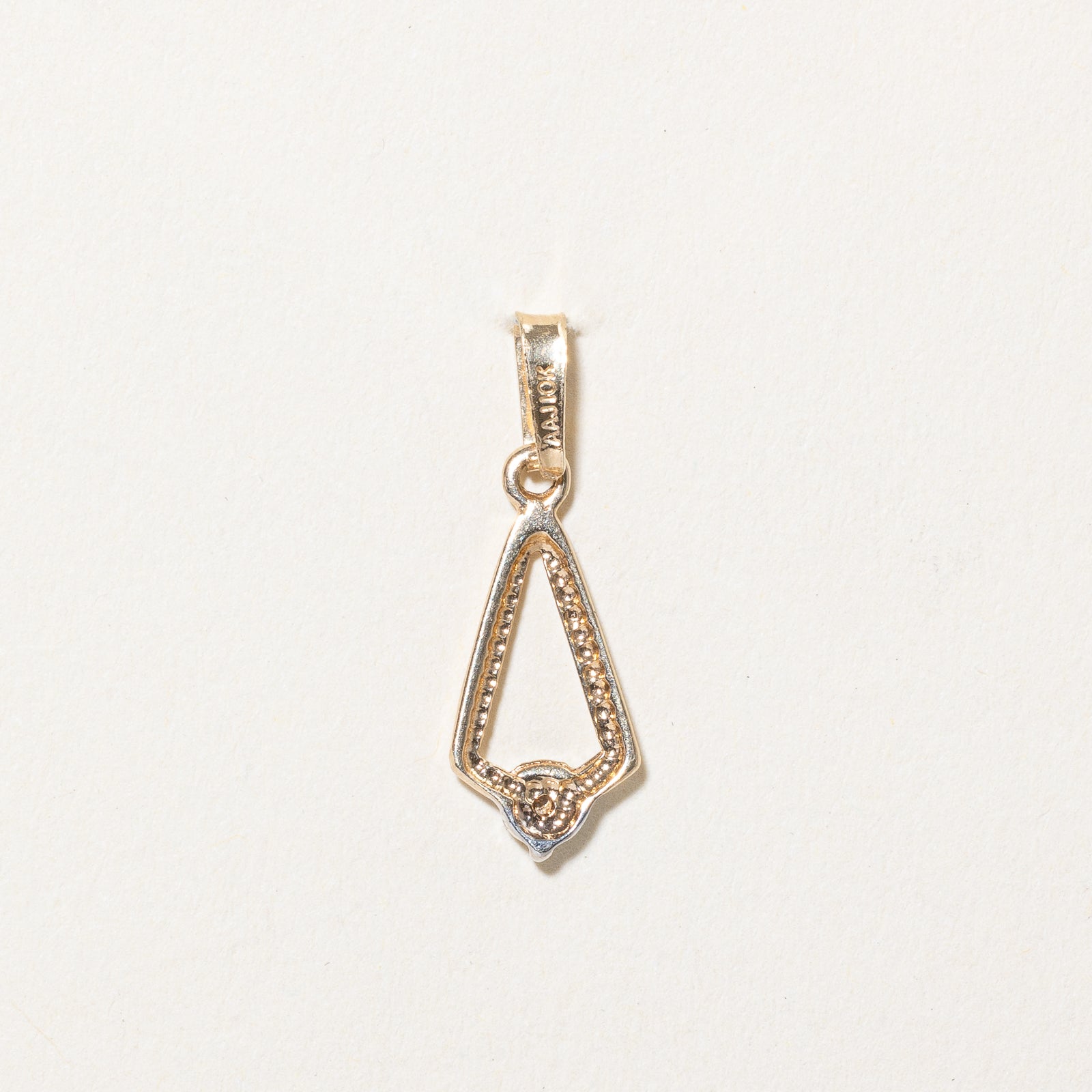 Illusion Set Diamond Geometric Pendant | 0.005ct