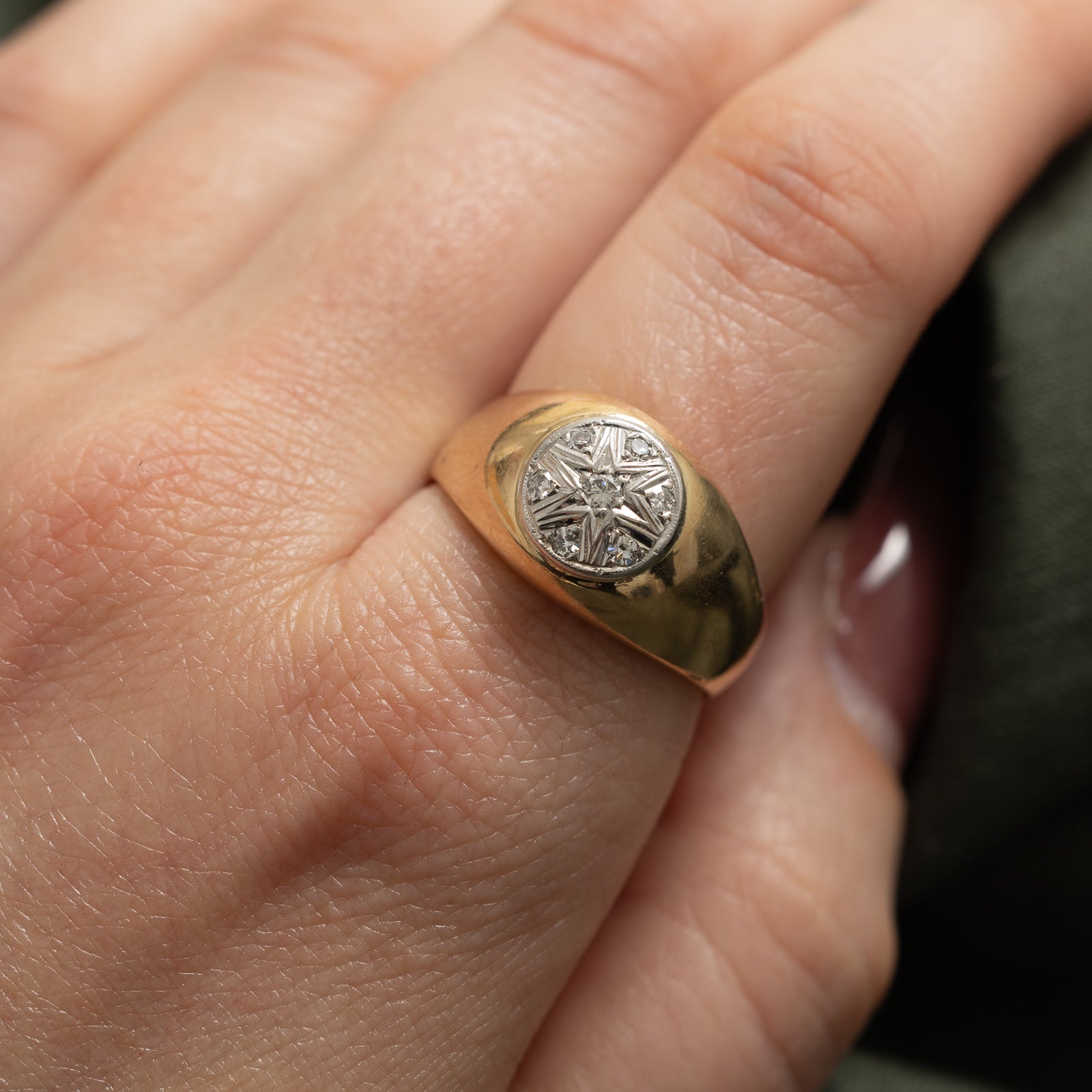 Diamond Cluster Dome Ring | 0.17ctw | SZ 10.5