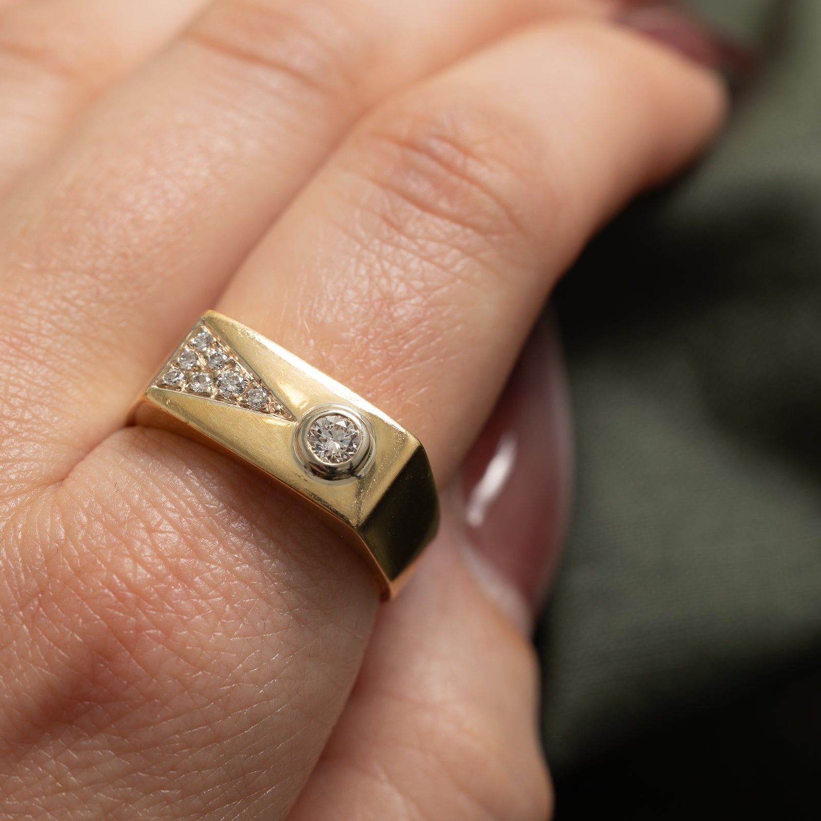 Diamond Geometric Band | 0.28ctw | SZ 10.25