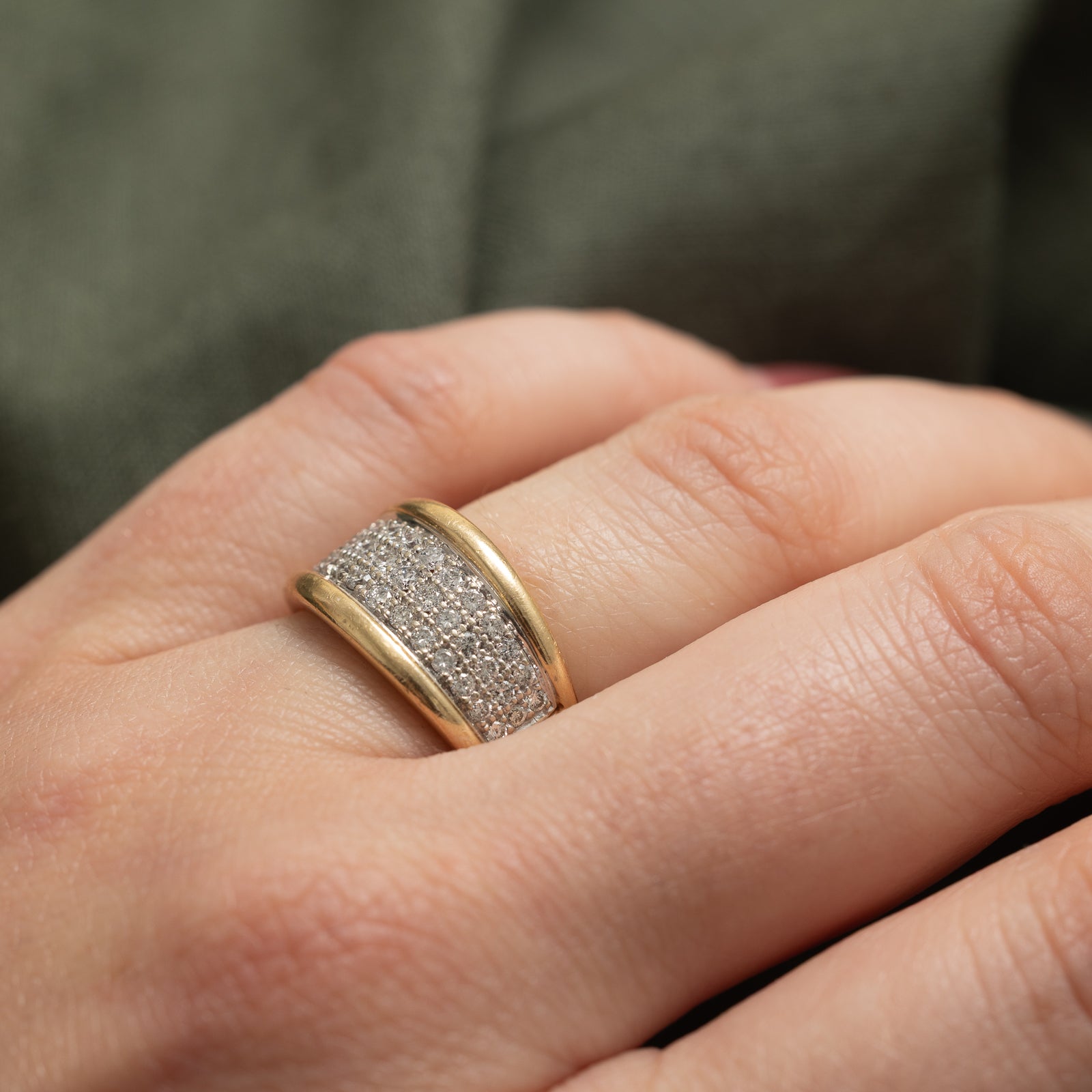 Pave Set Diamond Band | 0.55ctw | SZ 6.25