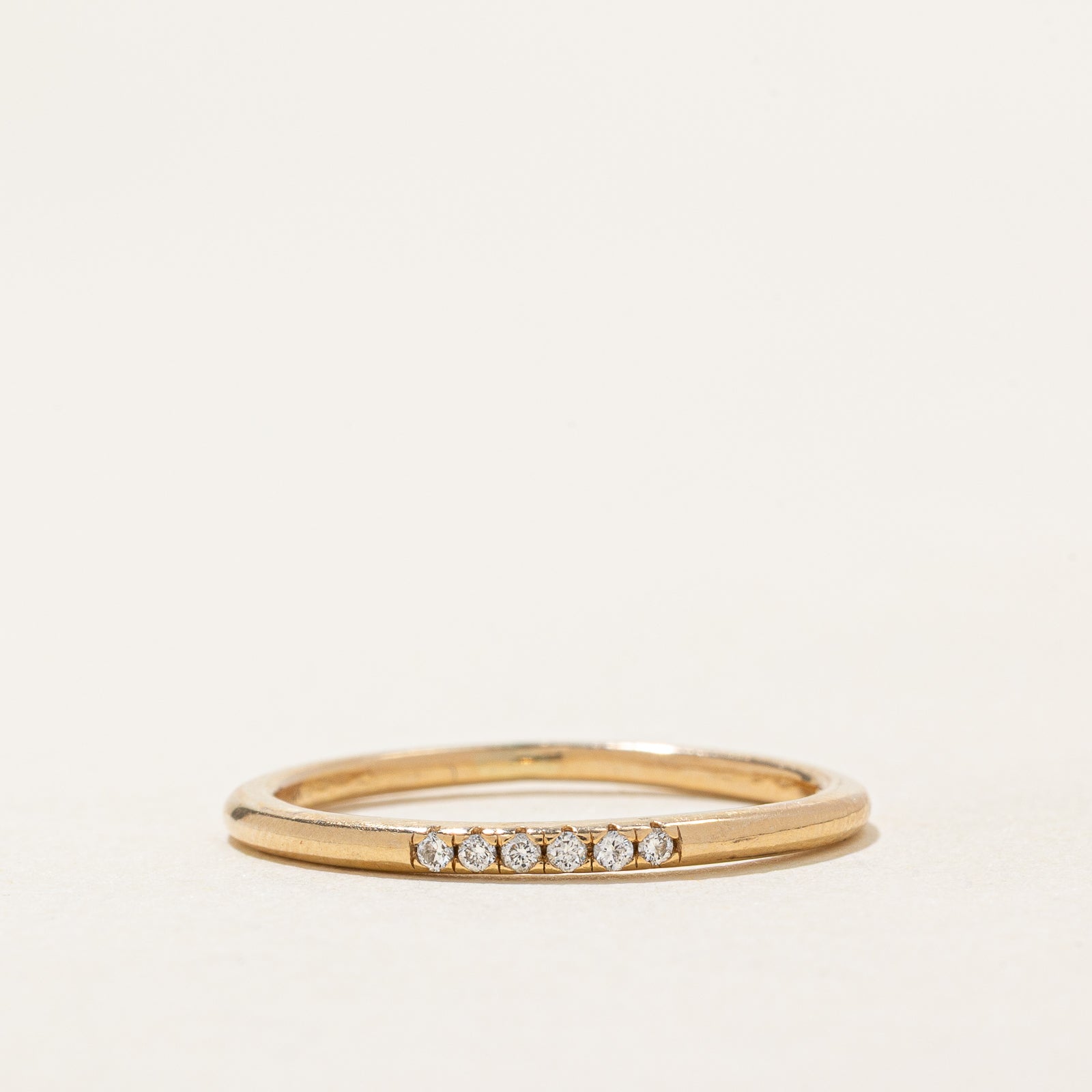 'Mejuri' Diamond Lines Ring | 0.04ctw | SZ 7.5