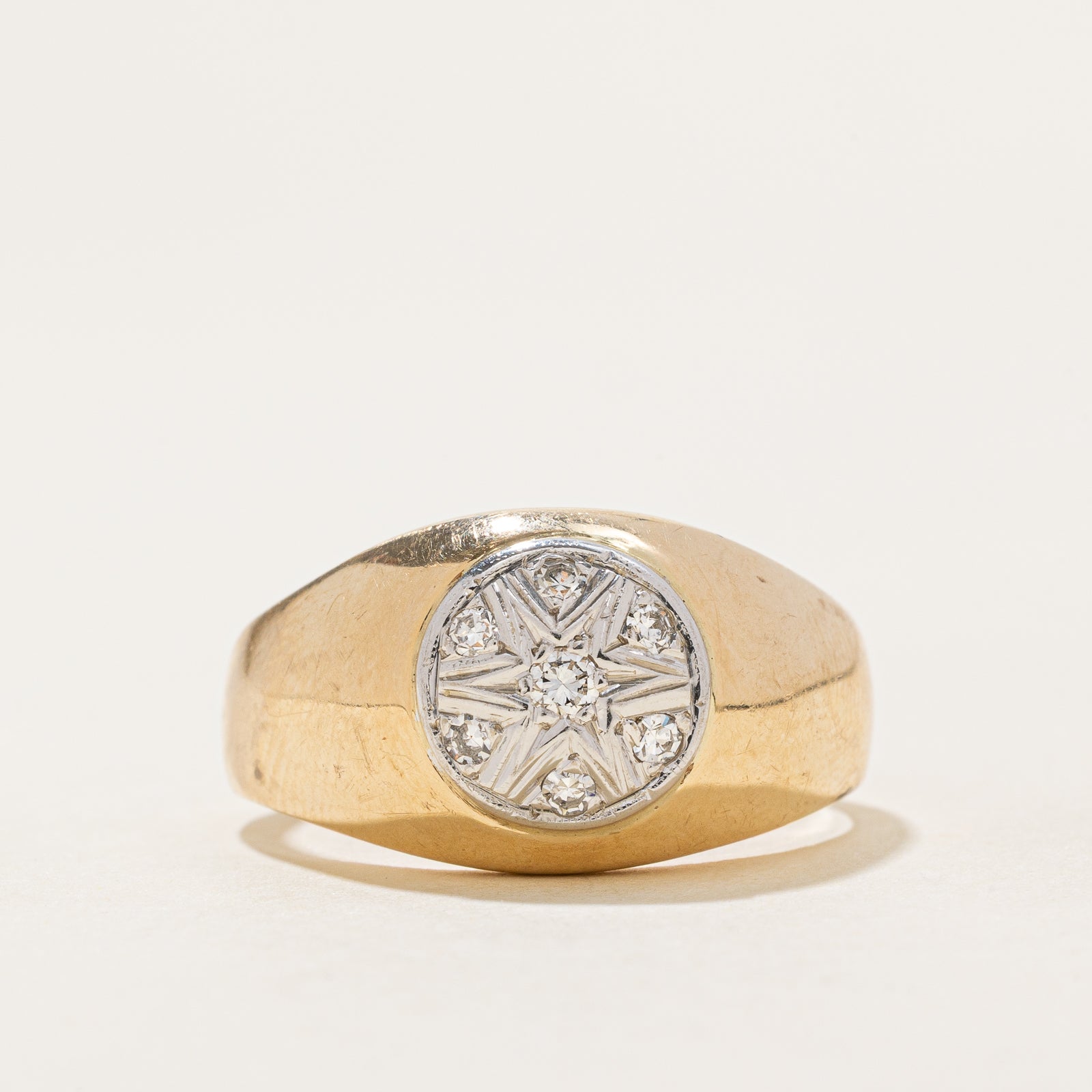 Diamond Cluster Dome Ring | 0.17ctw | SZ 10.5
