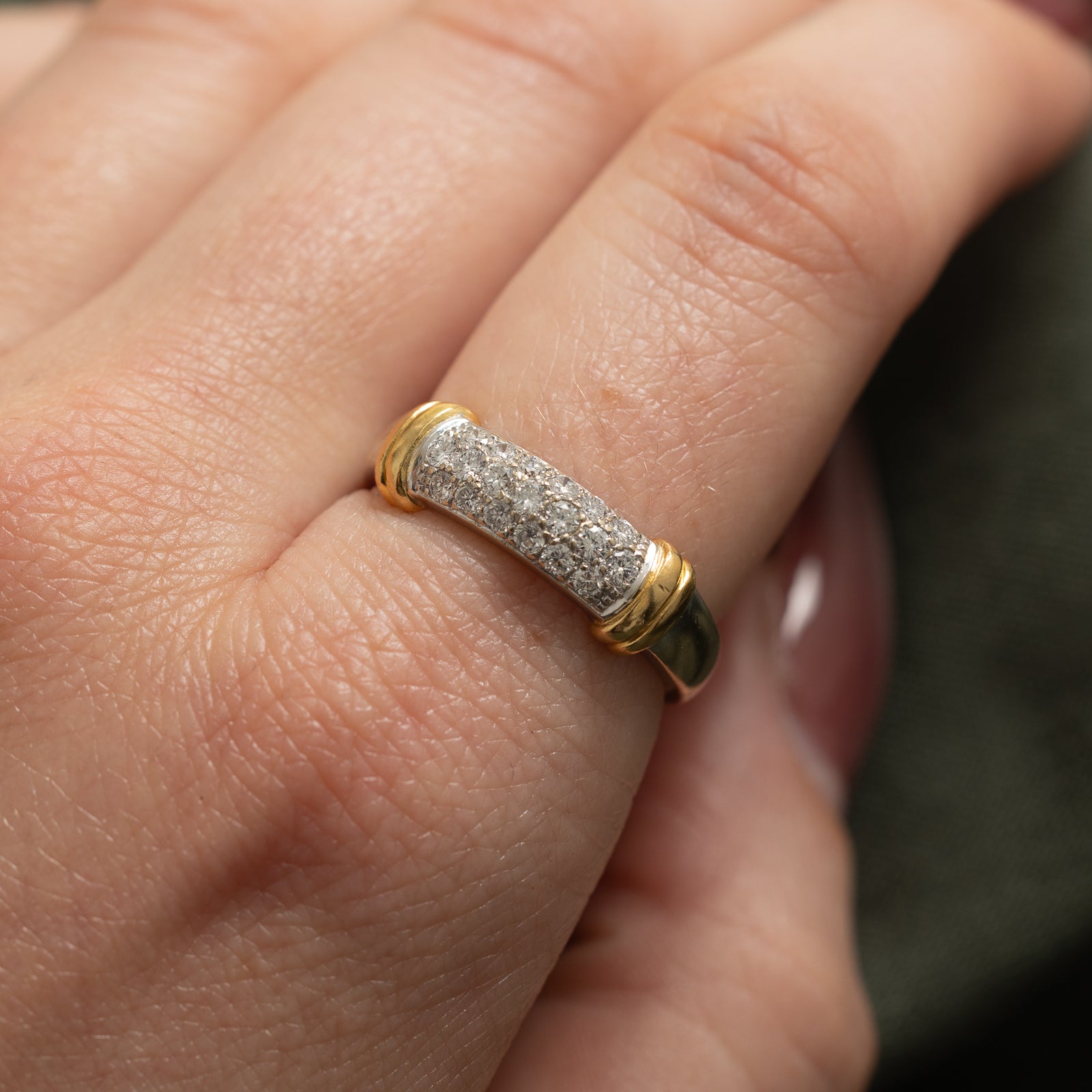 'Birks' Pave Set Diamond Dome Ring | 0.42ctw | SZ 8.5