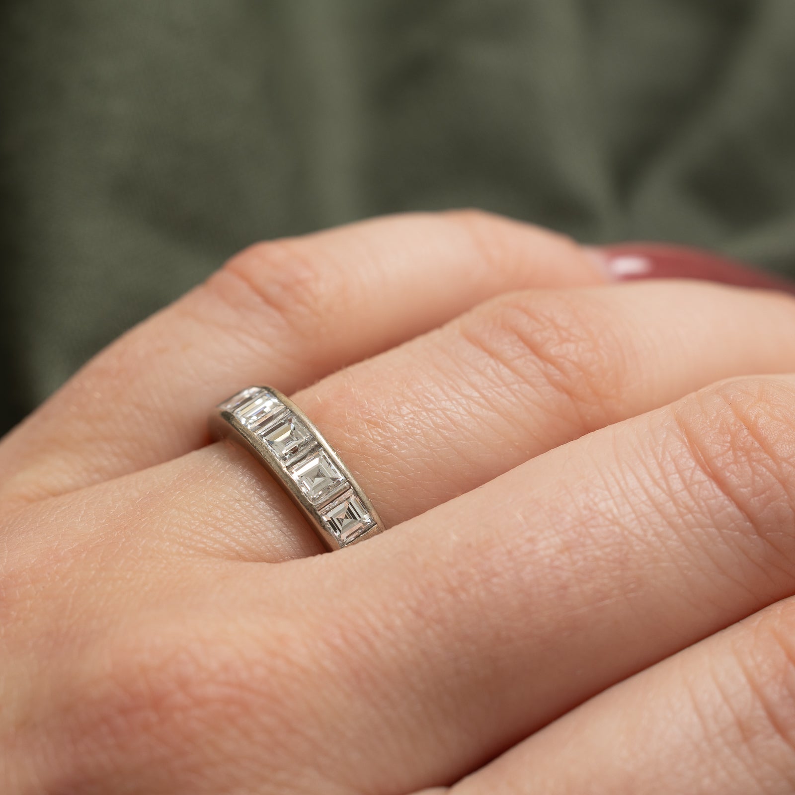 Six Stone Square Cut Diamond Band | 1.38ctw | SZ 6.25