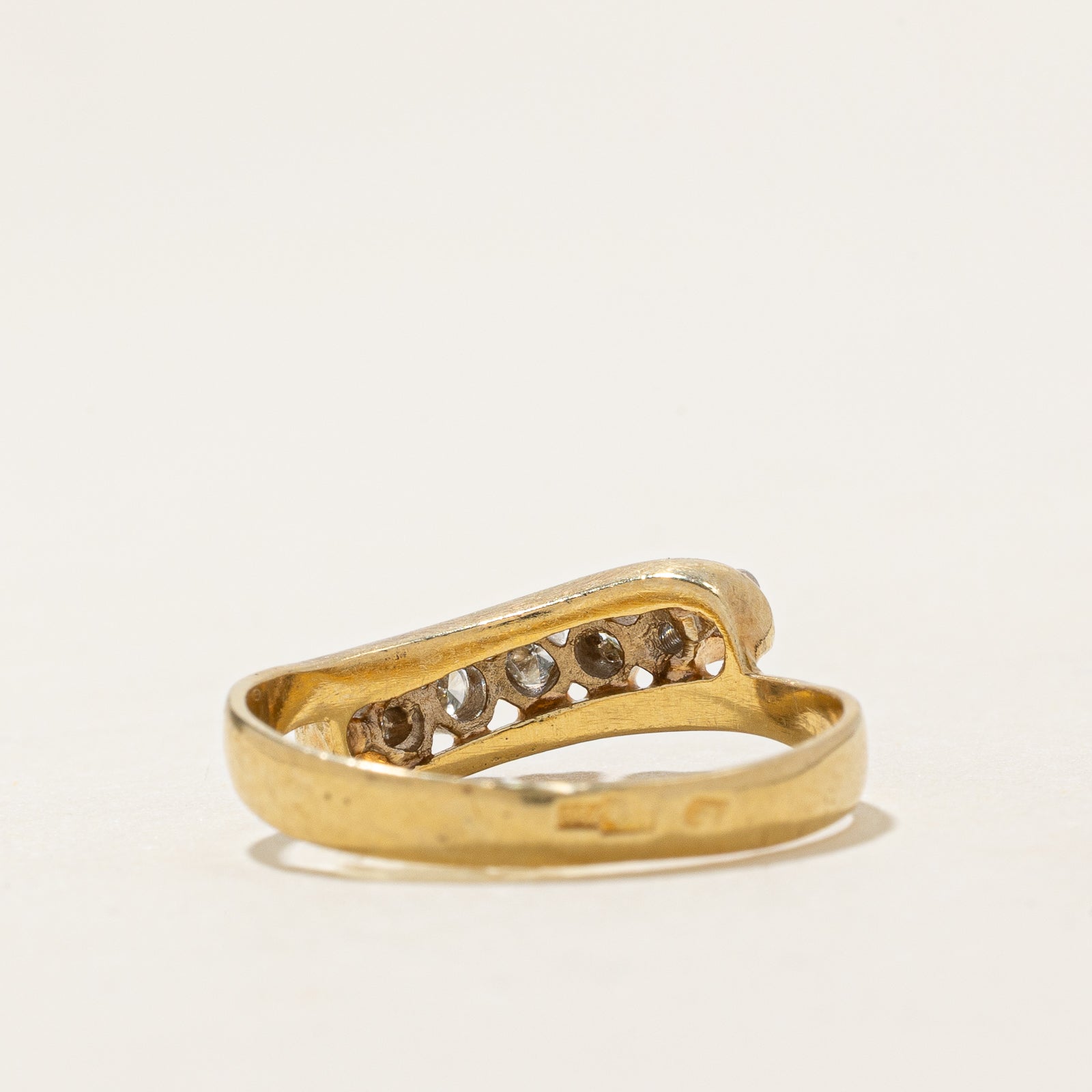 Five Stone Diamond Bypass Ring | 0.20ctw | SZ 7.75