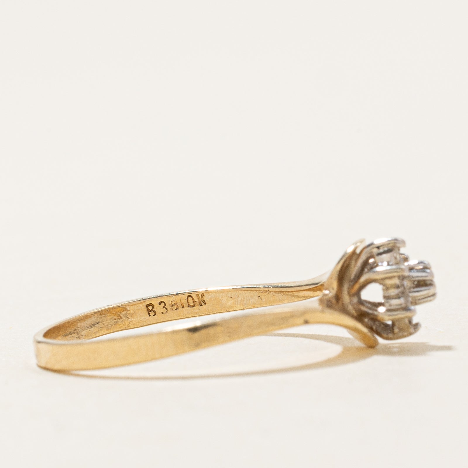 Diamond Petal Bypass Ring | 0.07ctw | SZ 5.75