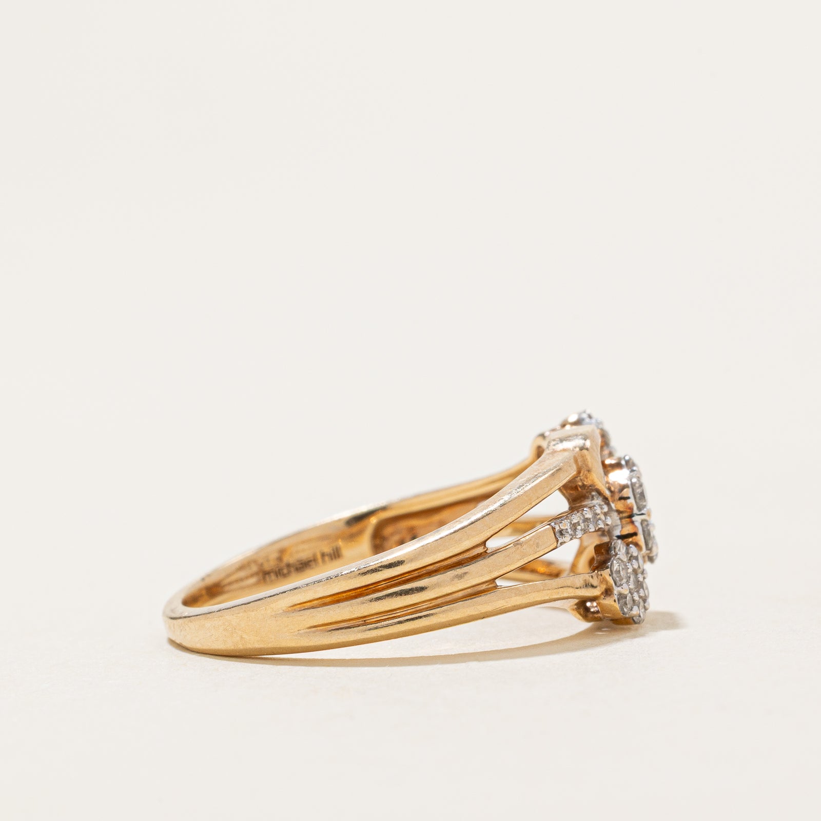'Michael Hill' Diamond Floral Ring | 0.25ctw | SZ 7.5