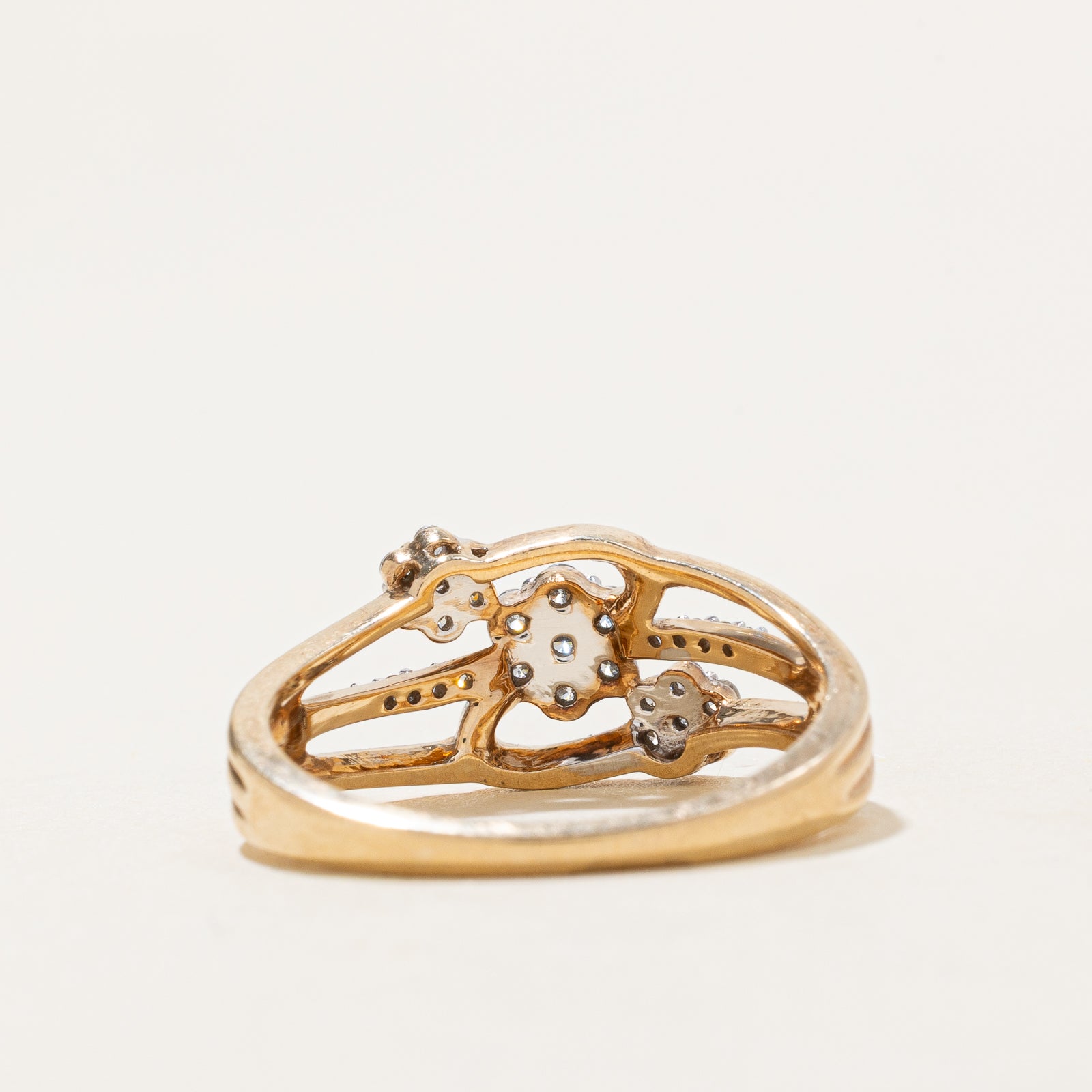 'Michael Hill' Diamond Floral Ring | 0.25ctw | SZ 7.5