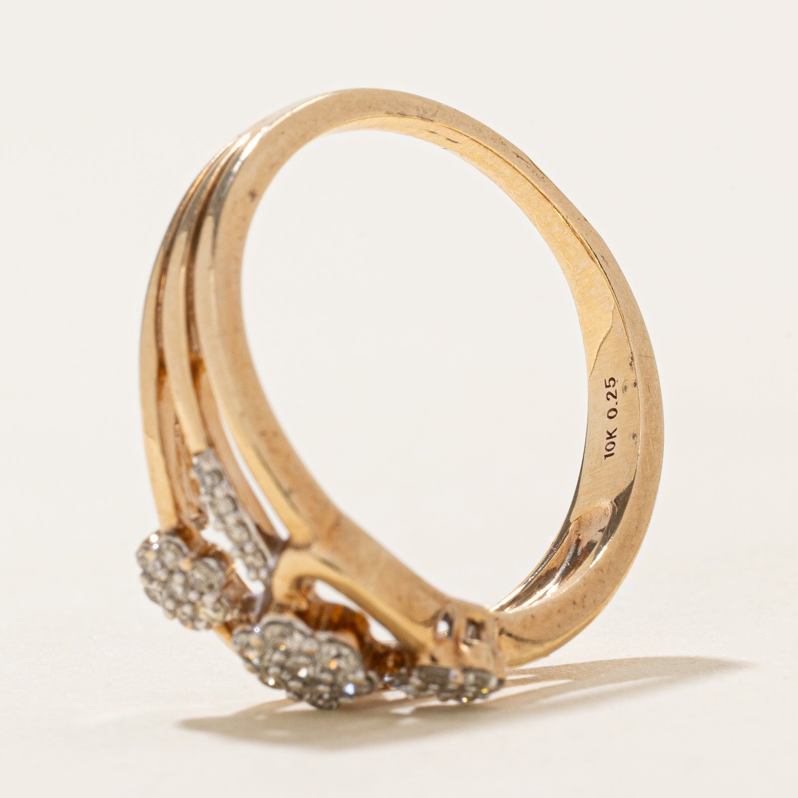 'Michael Hill' Diamond Floral Ring | 0.25ctw | SZ 7.5