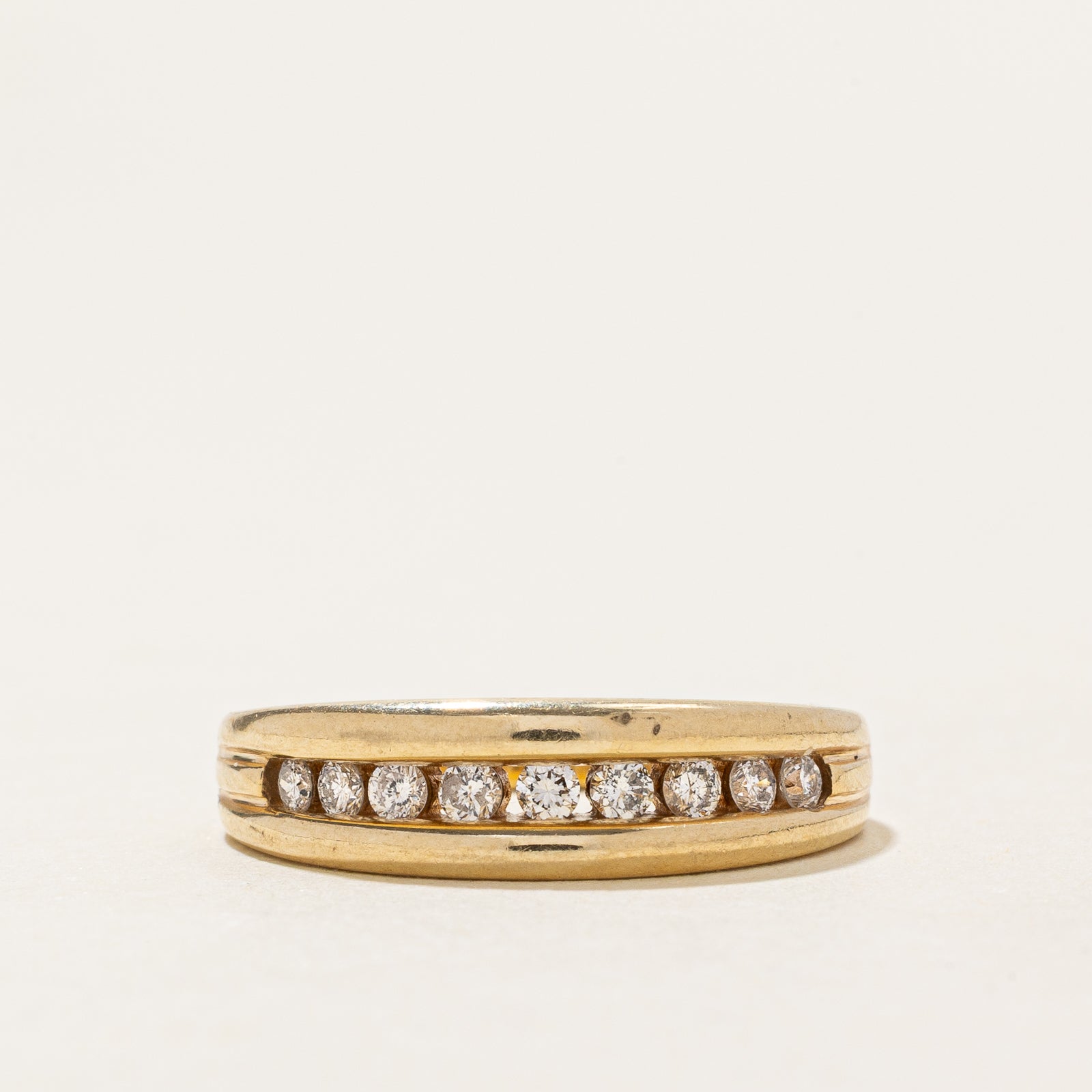 Channel Set Diamond Band | 0.24ctw | SZ 7