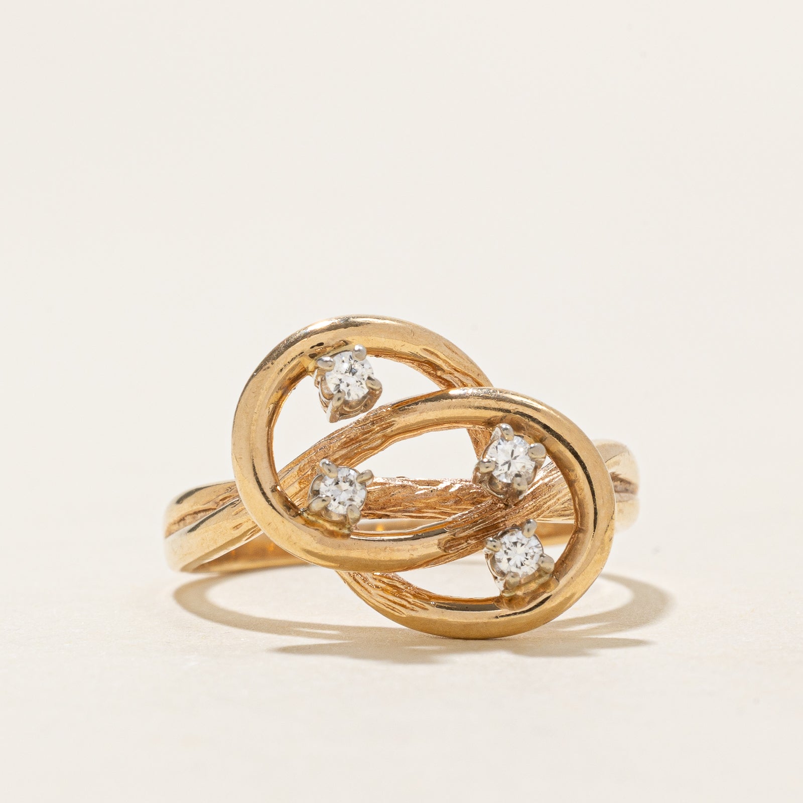 Diamond Open Knot Ring | 0.10ctw | SZ 8