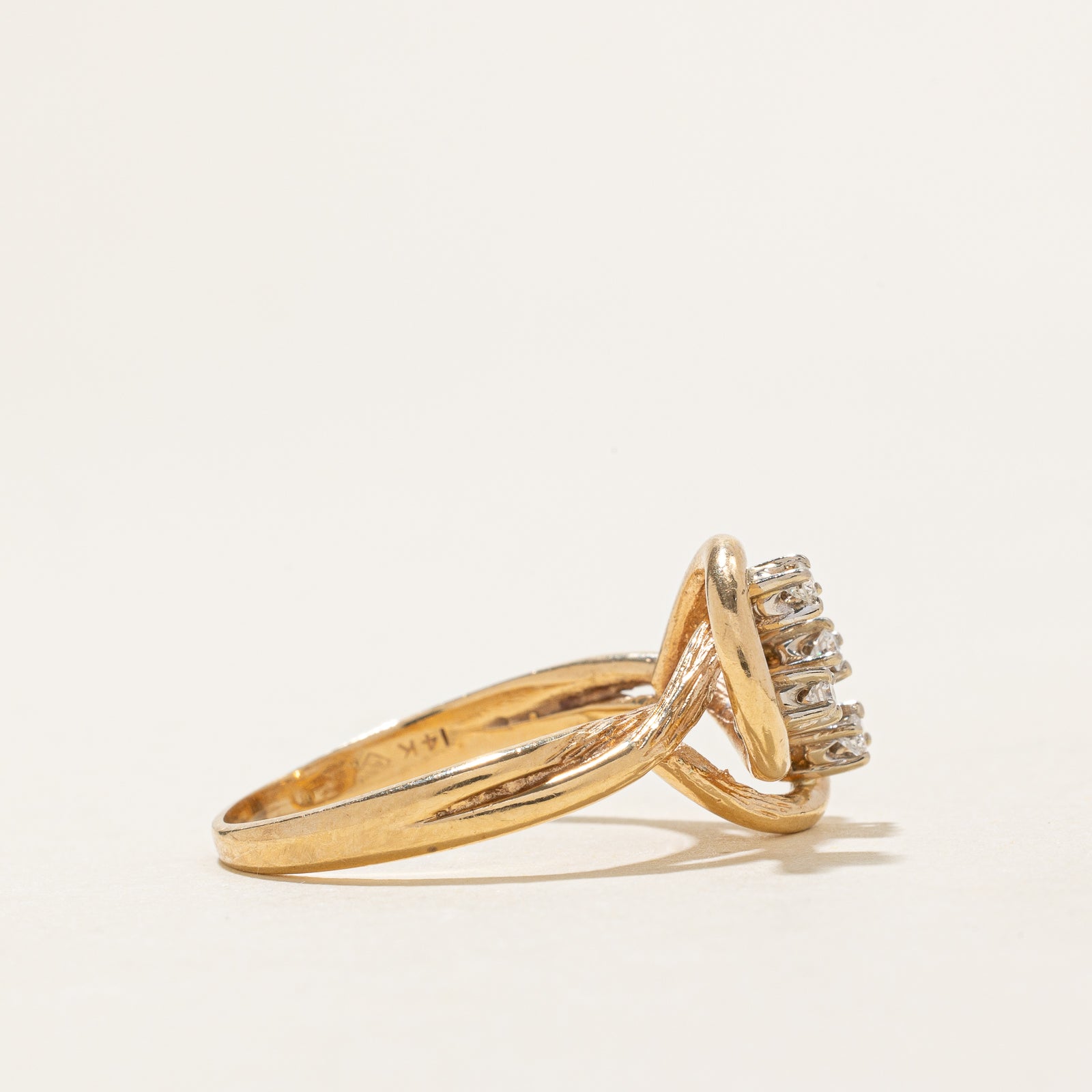 Diamond Open Knot Ring | 0.10ctw | SZ 8