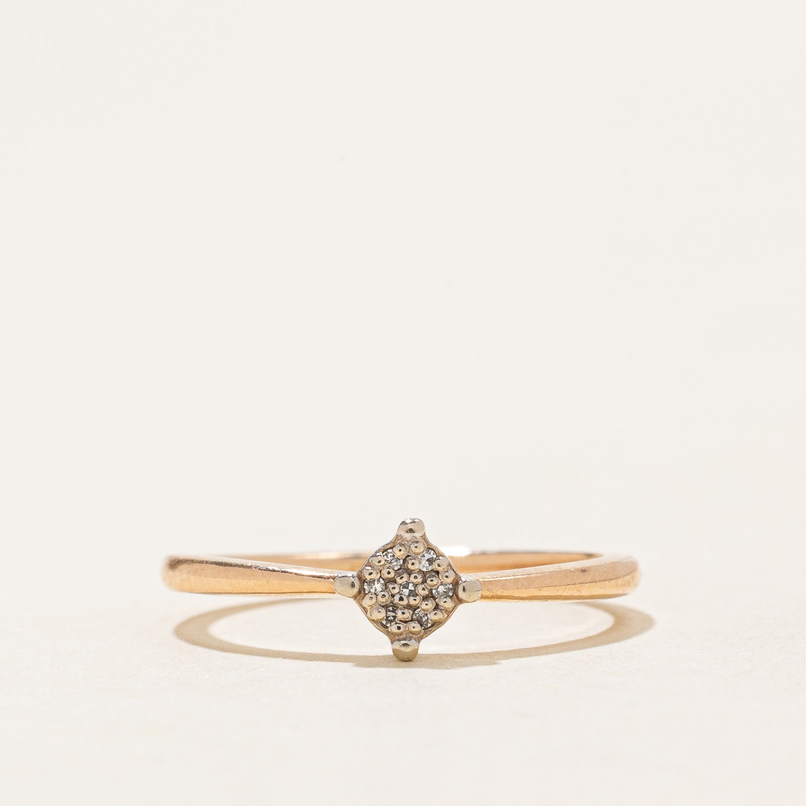 Diamond Cluster Petite Ring | 0.01ctw | SZ 5