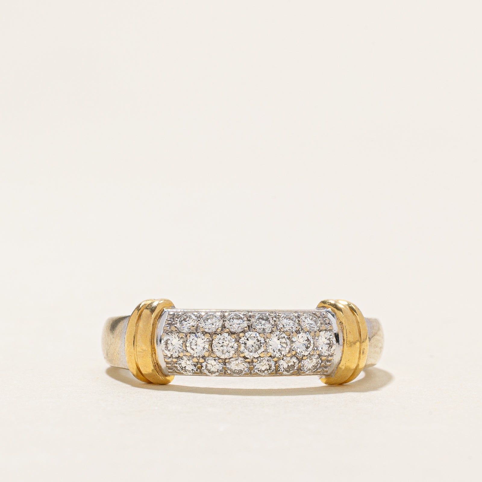 'Birks' Pave Set Diamond Dome Ring | 0.42ctw | SZ 8.5