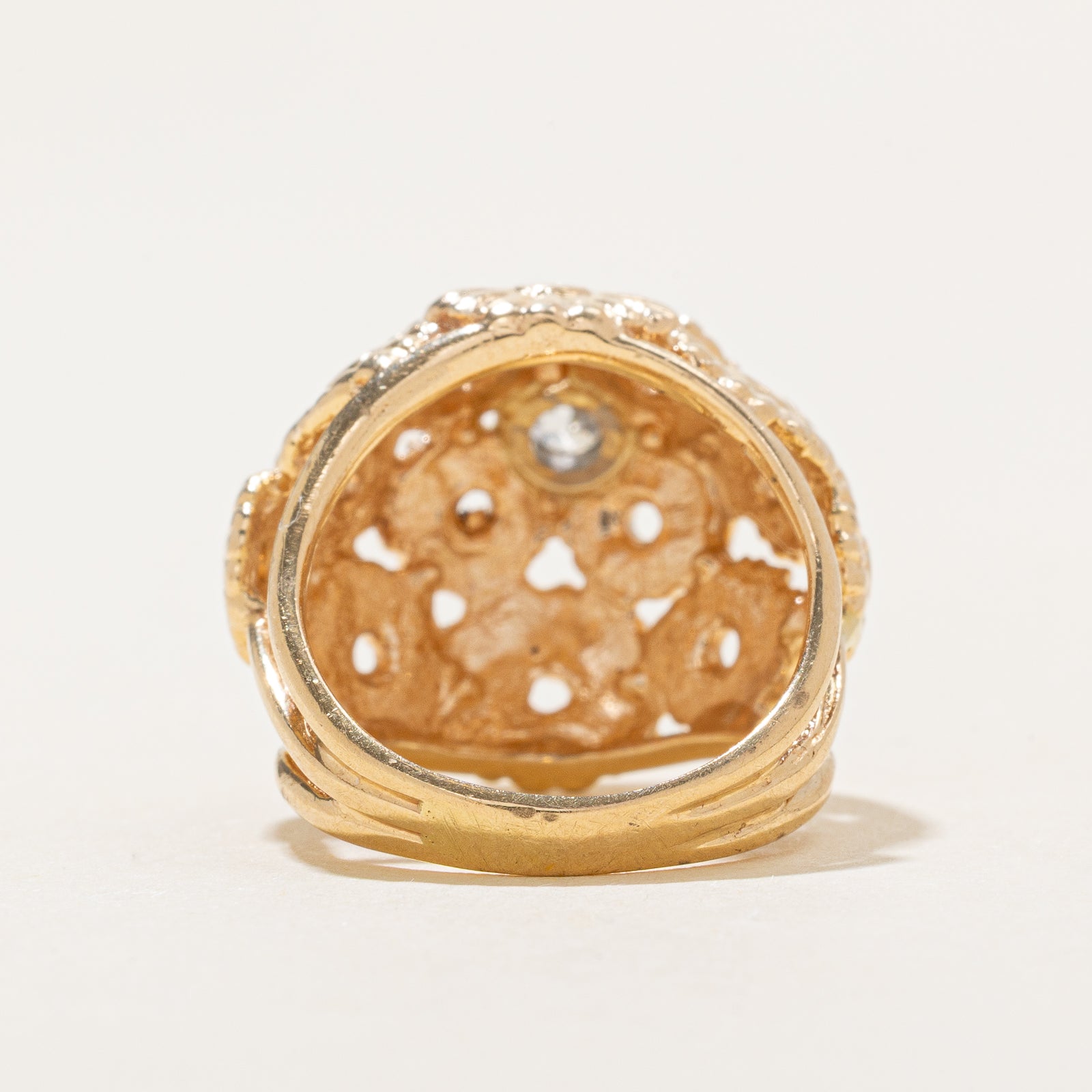 Diamond Floral Dome Ring | 0.20ct | SZ 3.75