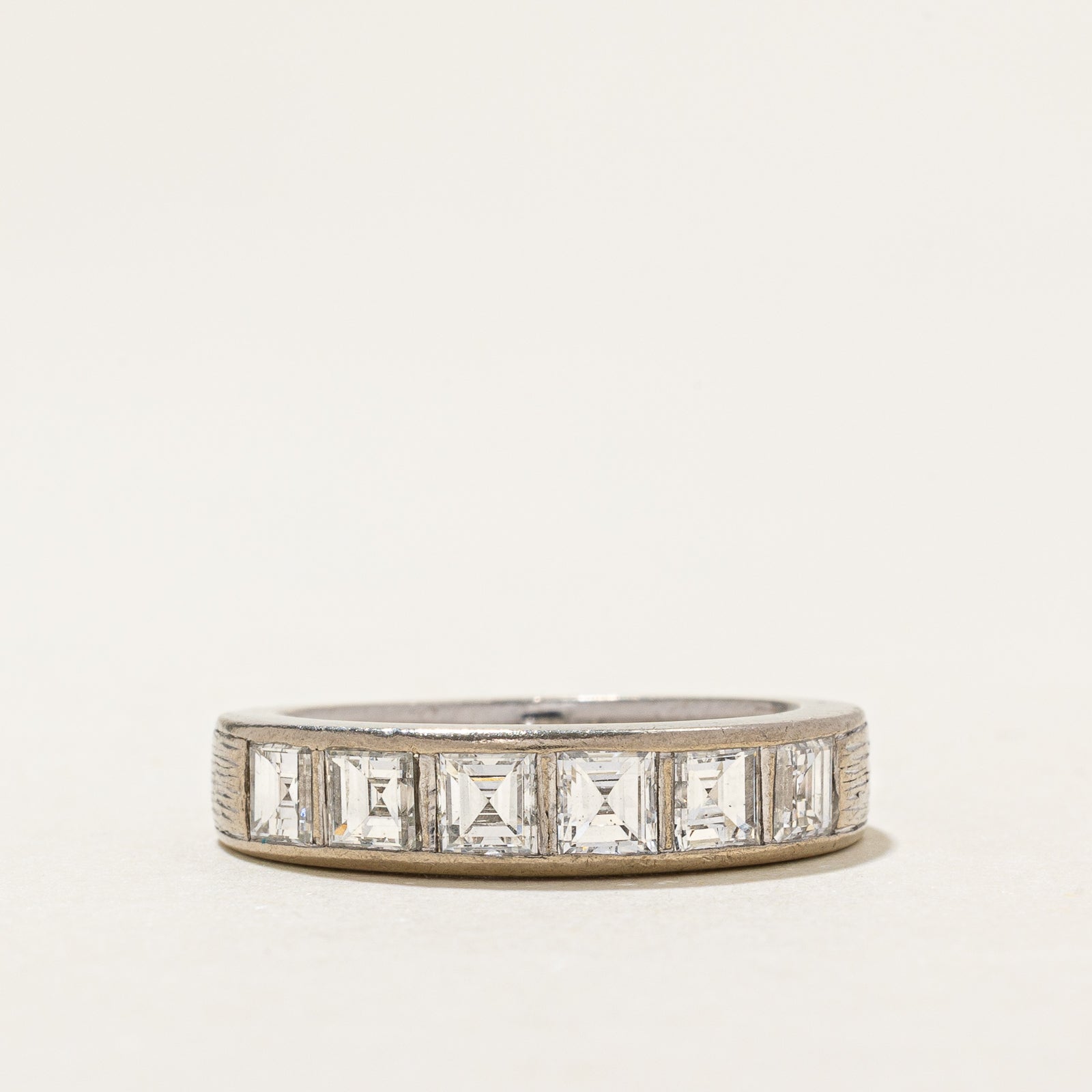 Six Stone Square Cut Diamond Band | 1.38ctw | SZ 6.25