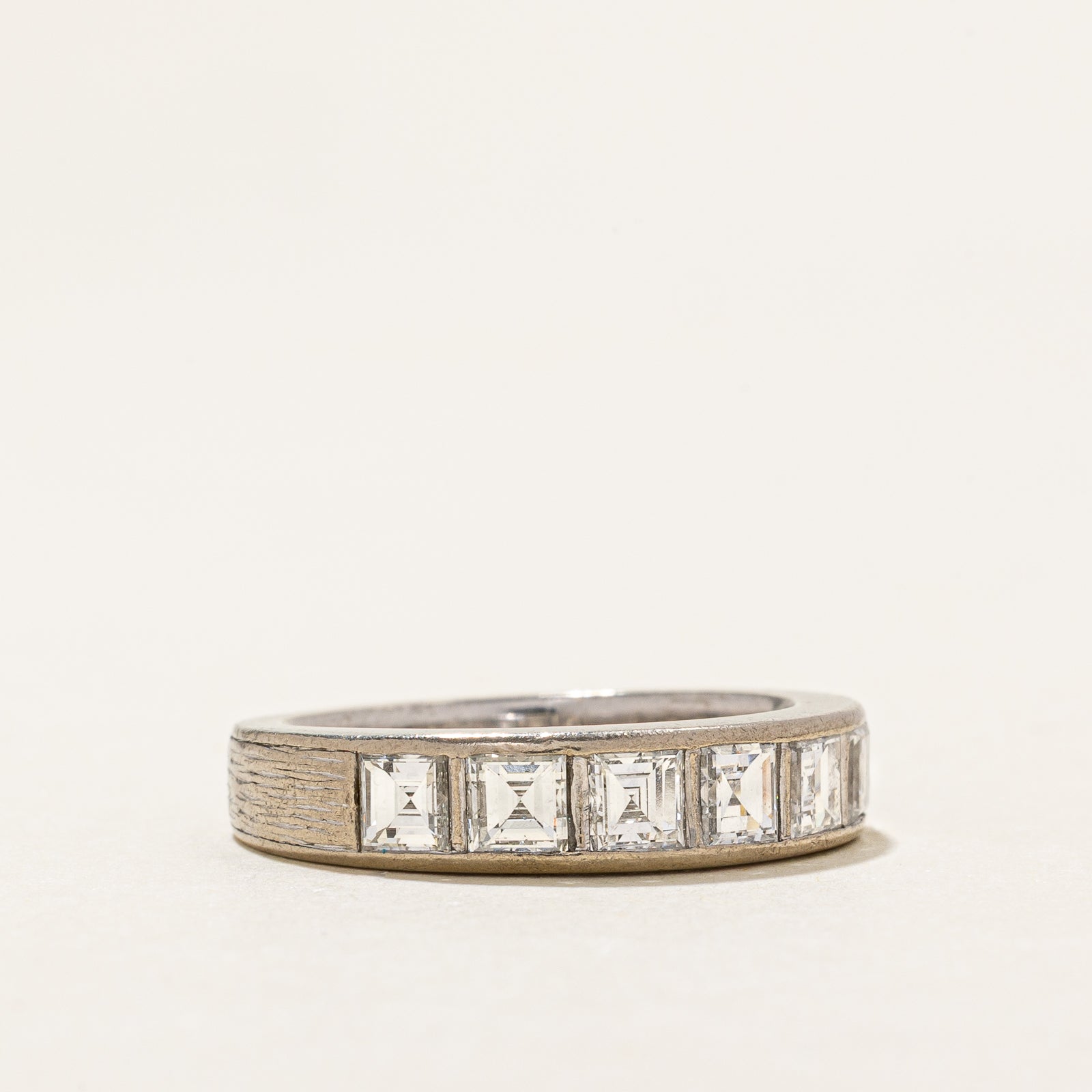 Six Stone Square Cut Diamond Band | 1.38ctw | SZ 6.25