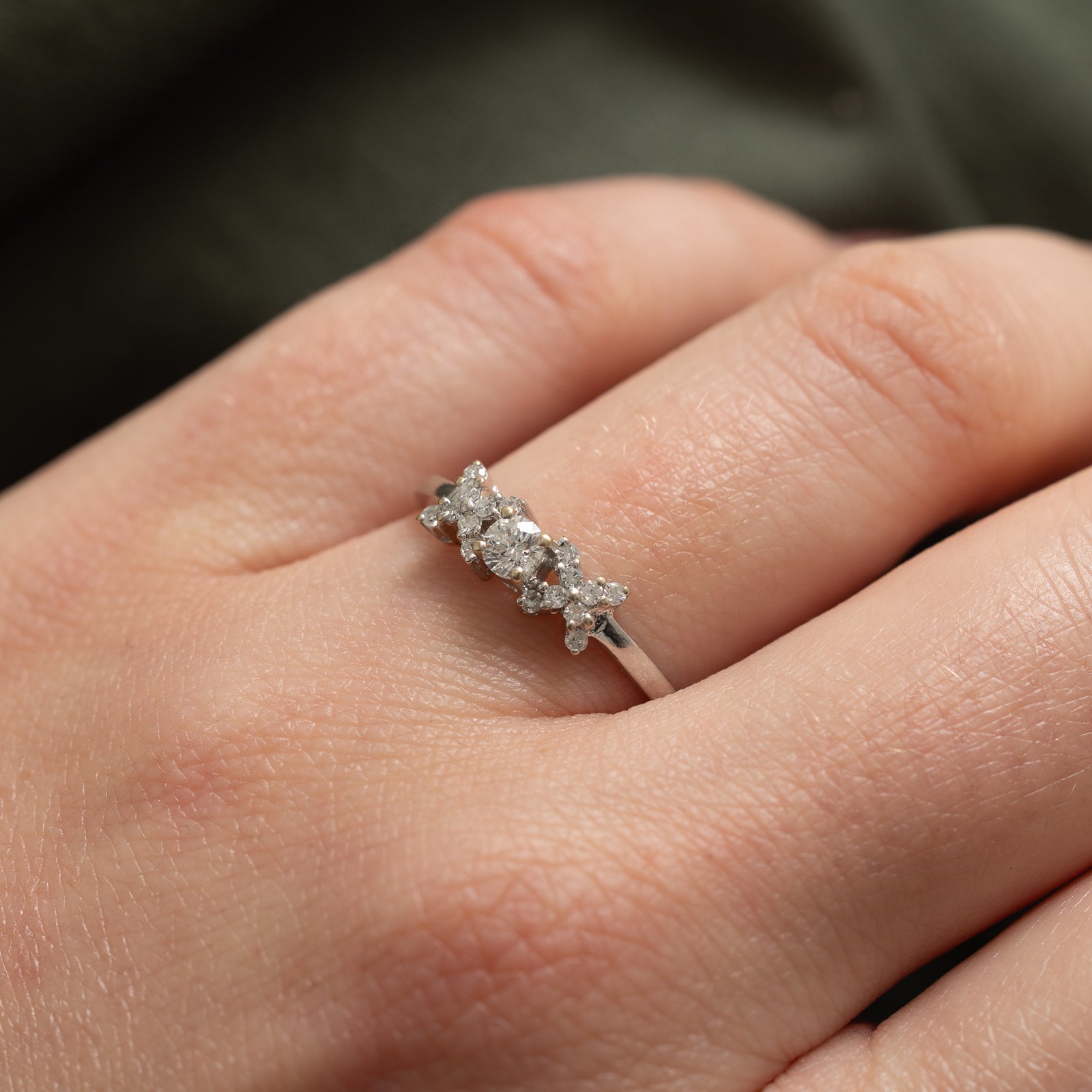 Diamond XOX Ring | 0.29ct | SZ 8.25