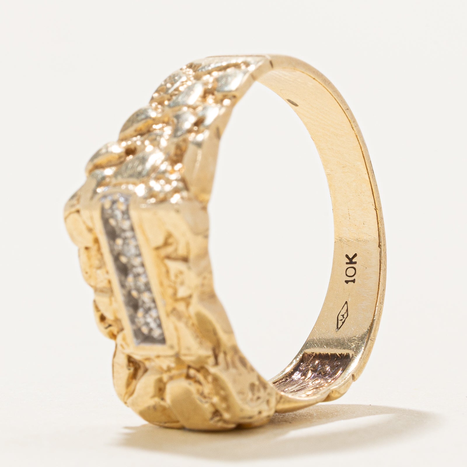 Diamond Nuggety Ring | 0.04ctw | SZ 9