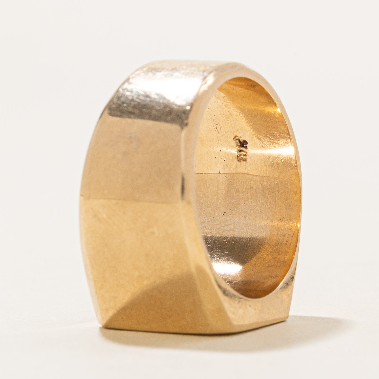 Flush Diamond Signet Ring | 0.08ct | SZ 9