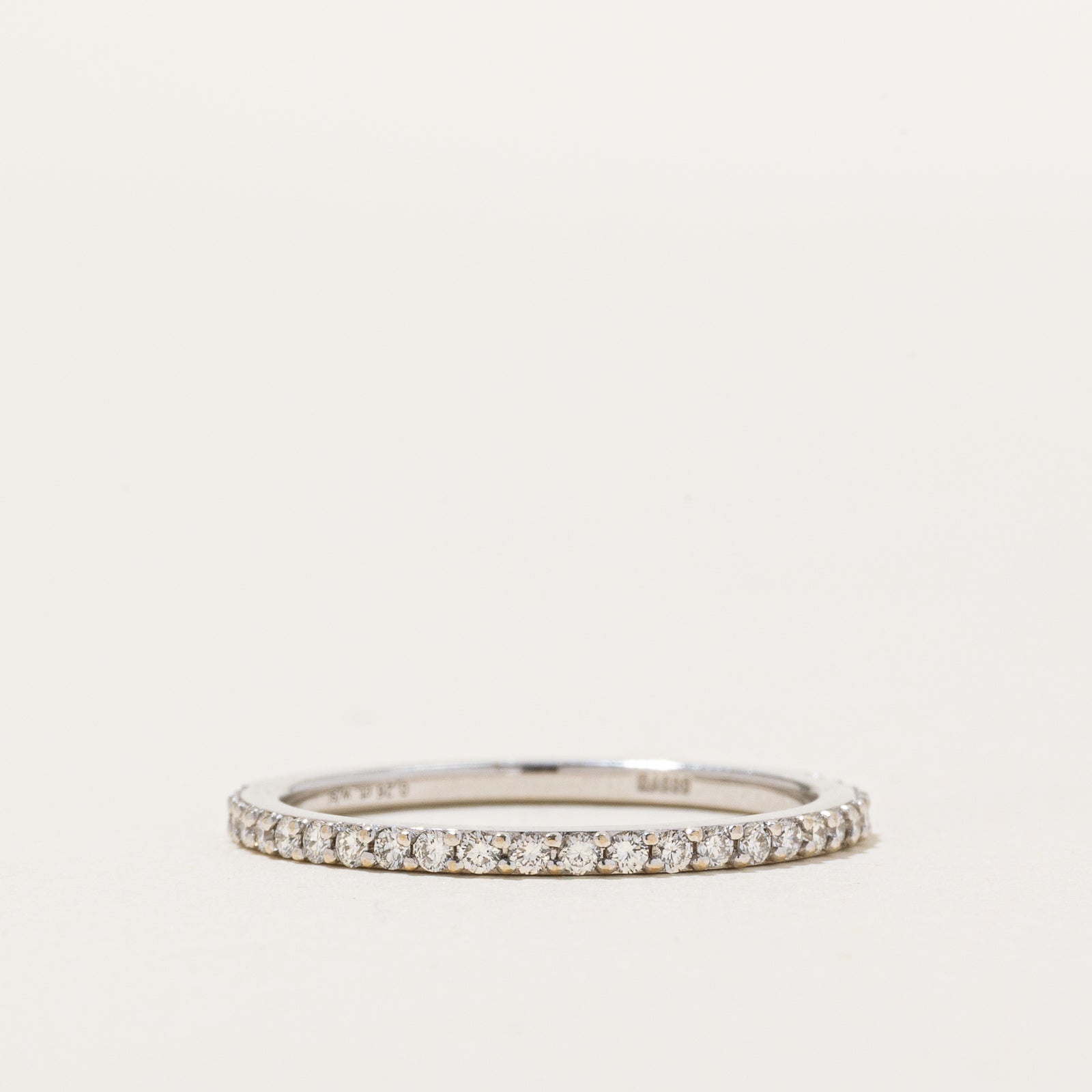 14K Pavé Set Semi Eternity Diamond Band | 0.26ctw | SZ 6.75
