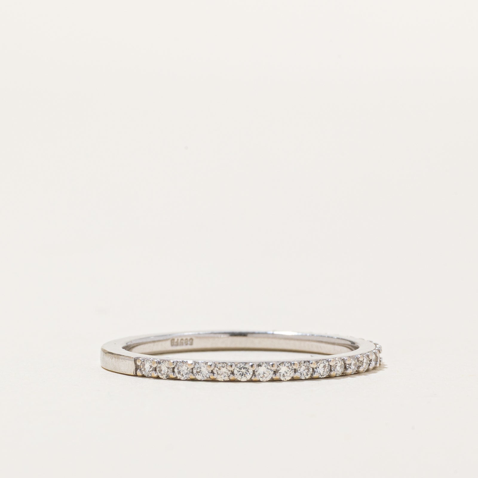 14K Pavé Set Semi Eternity Diamond Band | 0.26ctw | SZ 6.75