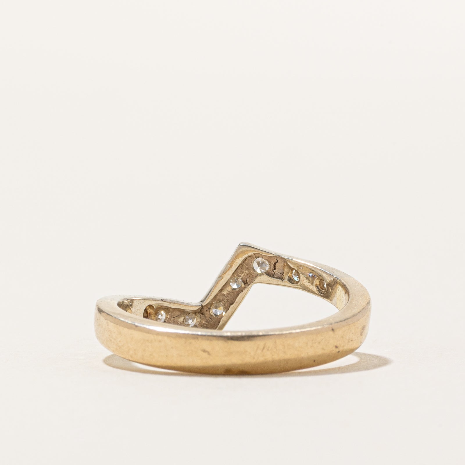 10K Diamond Zigzag Ring | 0.31ctw | SZ 6.25