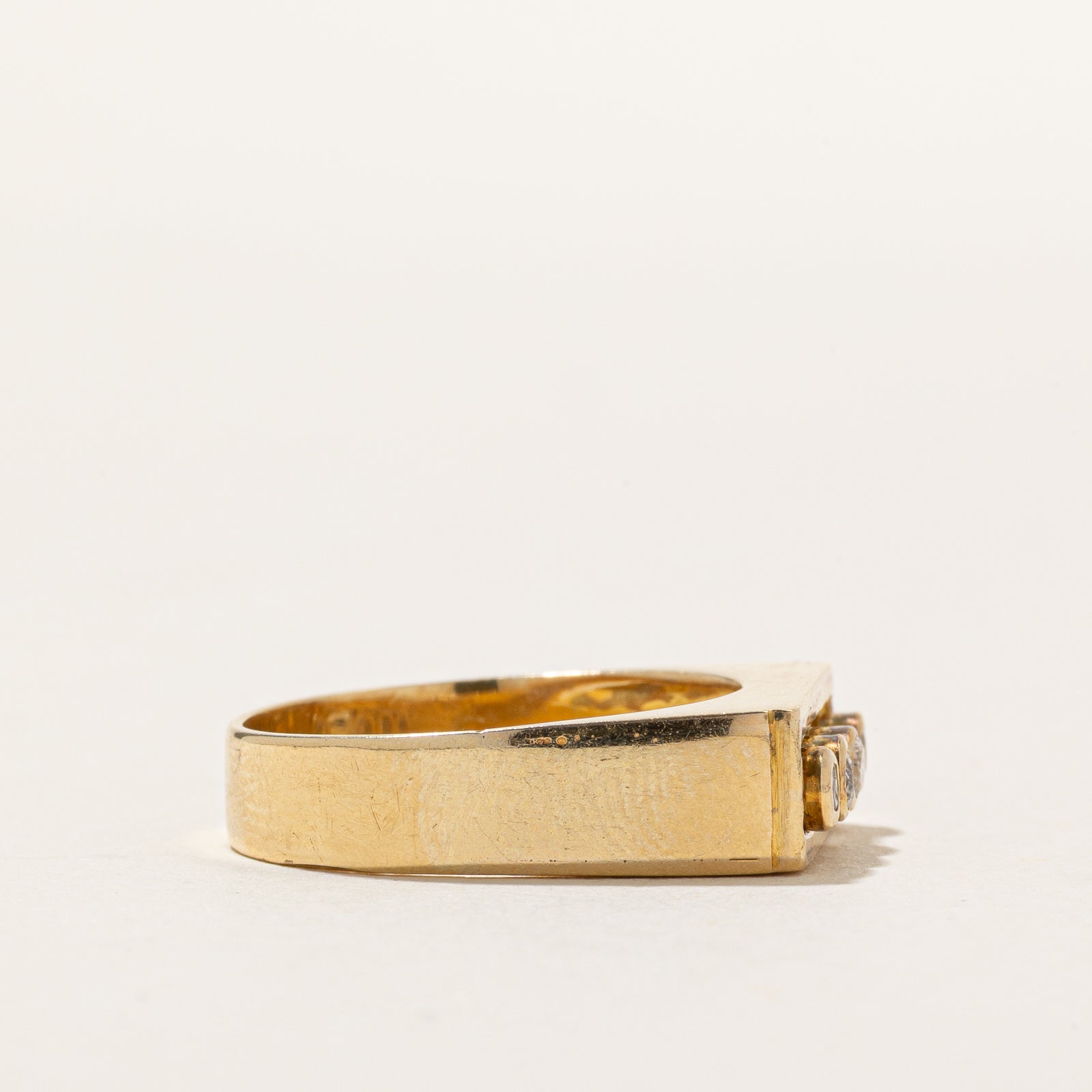 14K Four Stone Kinetic Diamond Ring | 0.15ctw | SZ 6