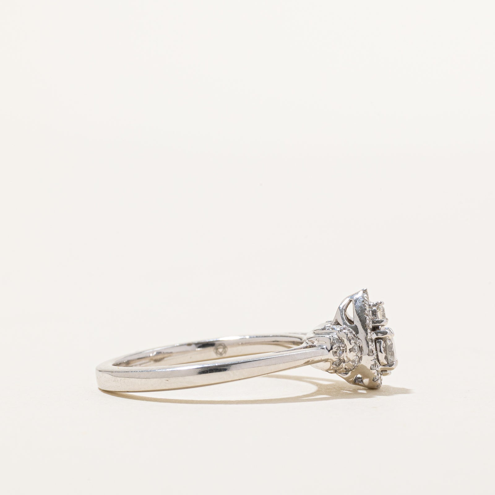 10K Pear Shaped Diamond Cluster Ring | 0.37ctw | SZ 6.75
