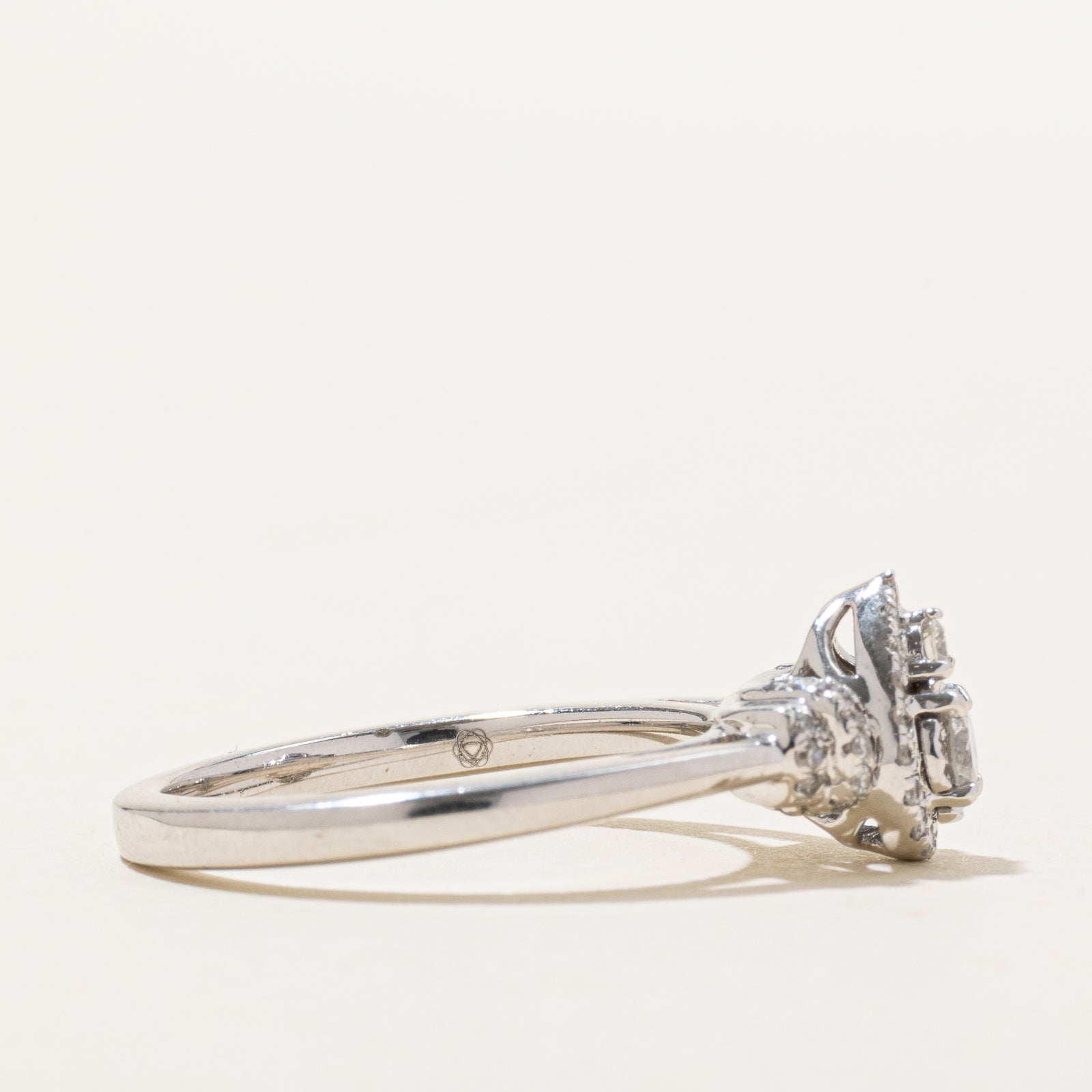 10K Pear Shaped Diamond Cluster Ring | 0.37ctw | SZ 6.75