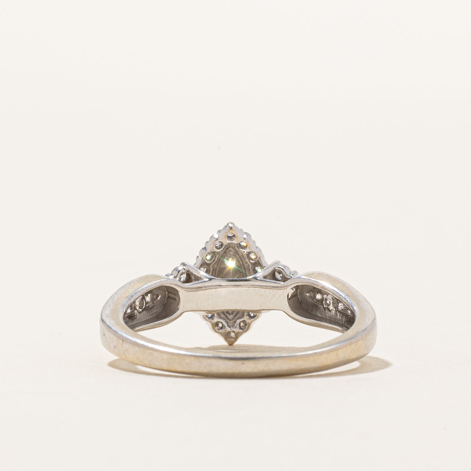 14K Marquise Shaped Diamond Cluster Ring | 0.33ctw | SZ 7