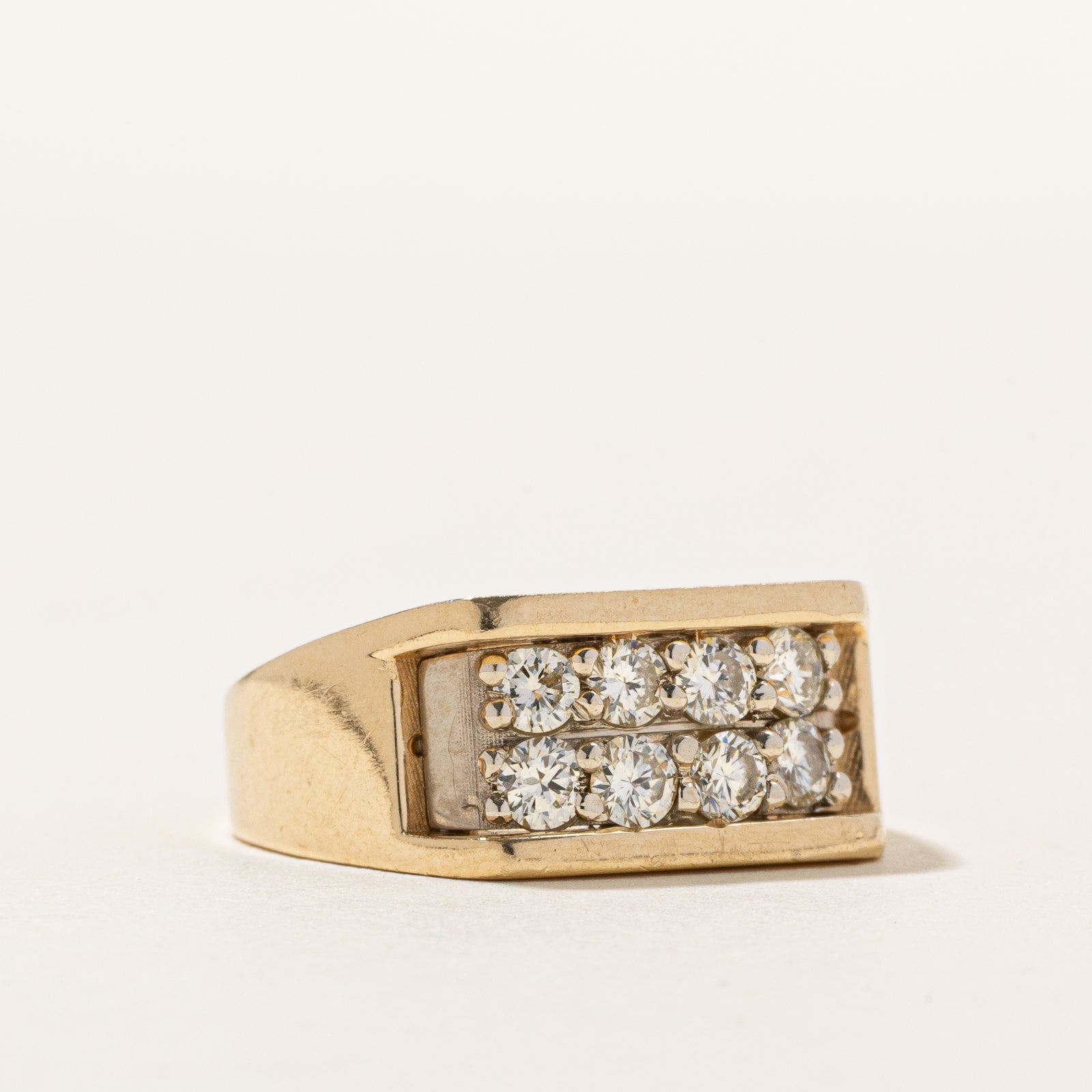 14K Double Row Diamond Ring | 0.63ctw | SZ 6
