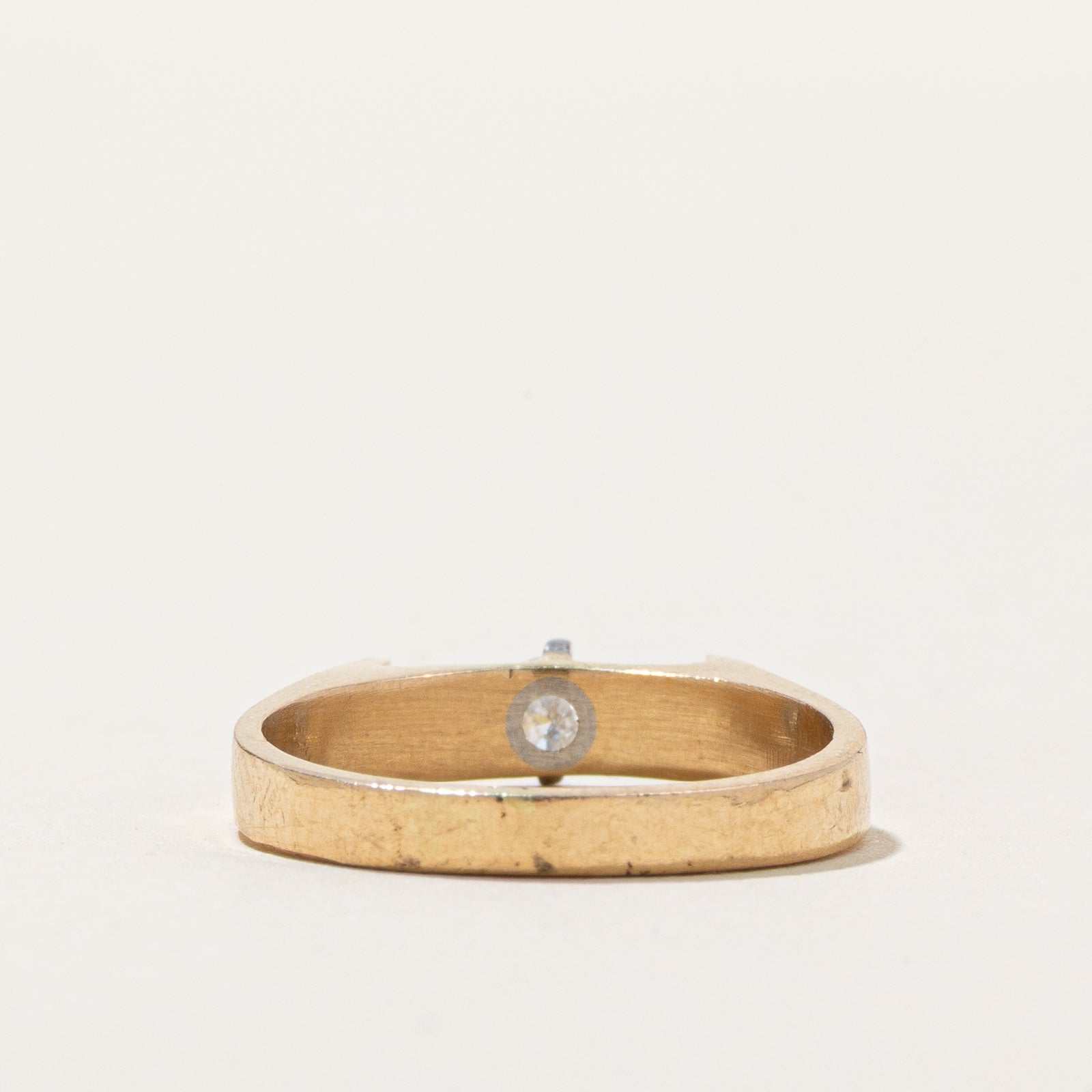 14K Solitaire Diamond Petite Ring | 0.10ctw | SZ 4.25