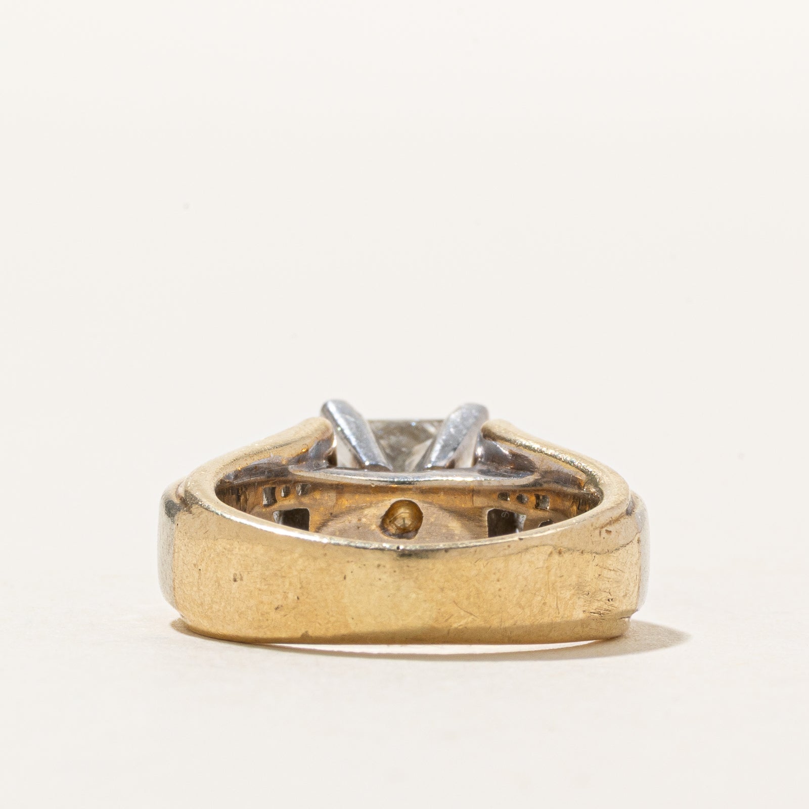 High Set Princess Cut Diamond Engagement Ring | 1.56ctw | SZ 3.5