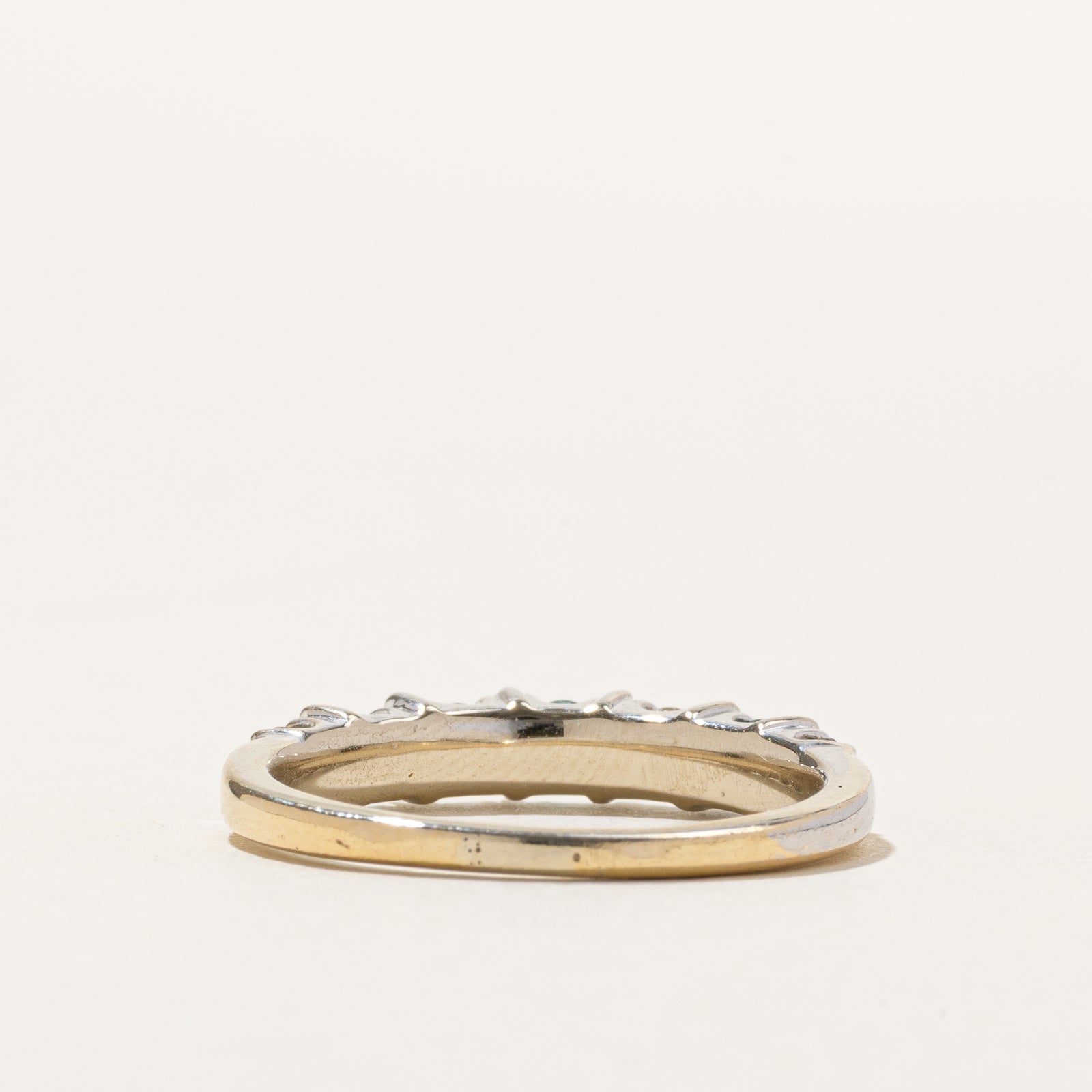 Semi Eternity Blue & White Diamond Ring | 0.21ctw, 0.29ctw | SZ 7.75