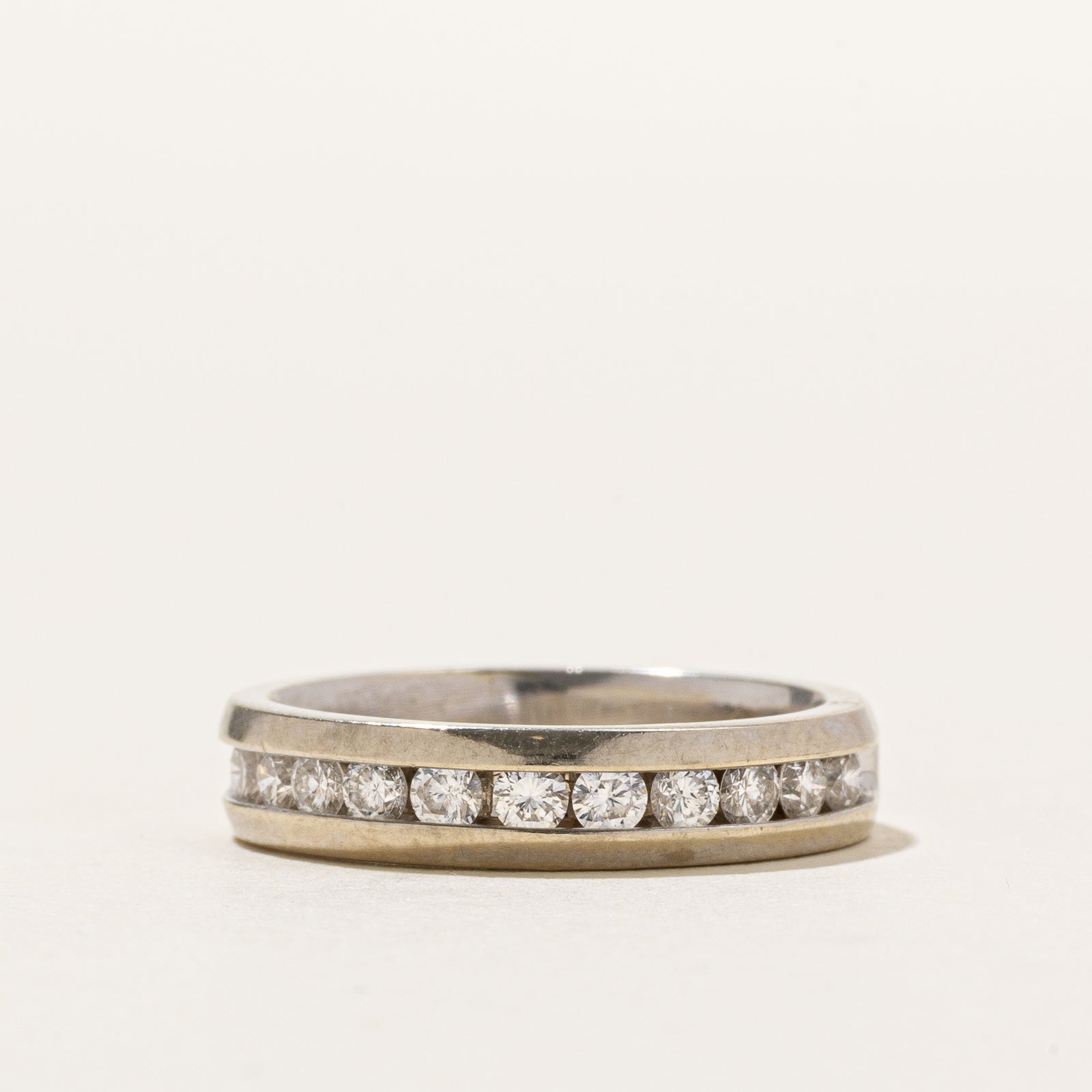 Channel Set Semi Eternity Diamond Band | 0.36ctw | SZ 5.25