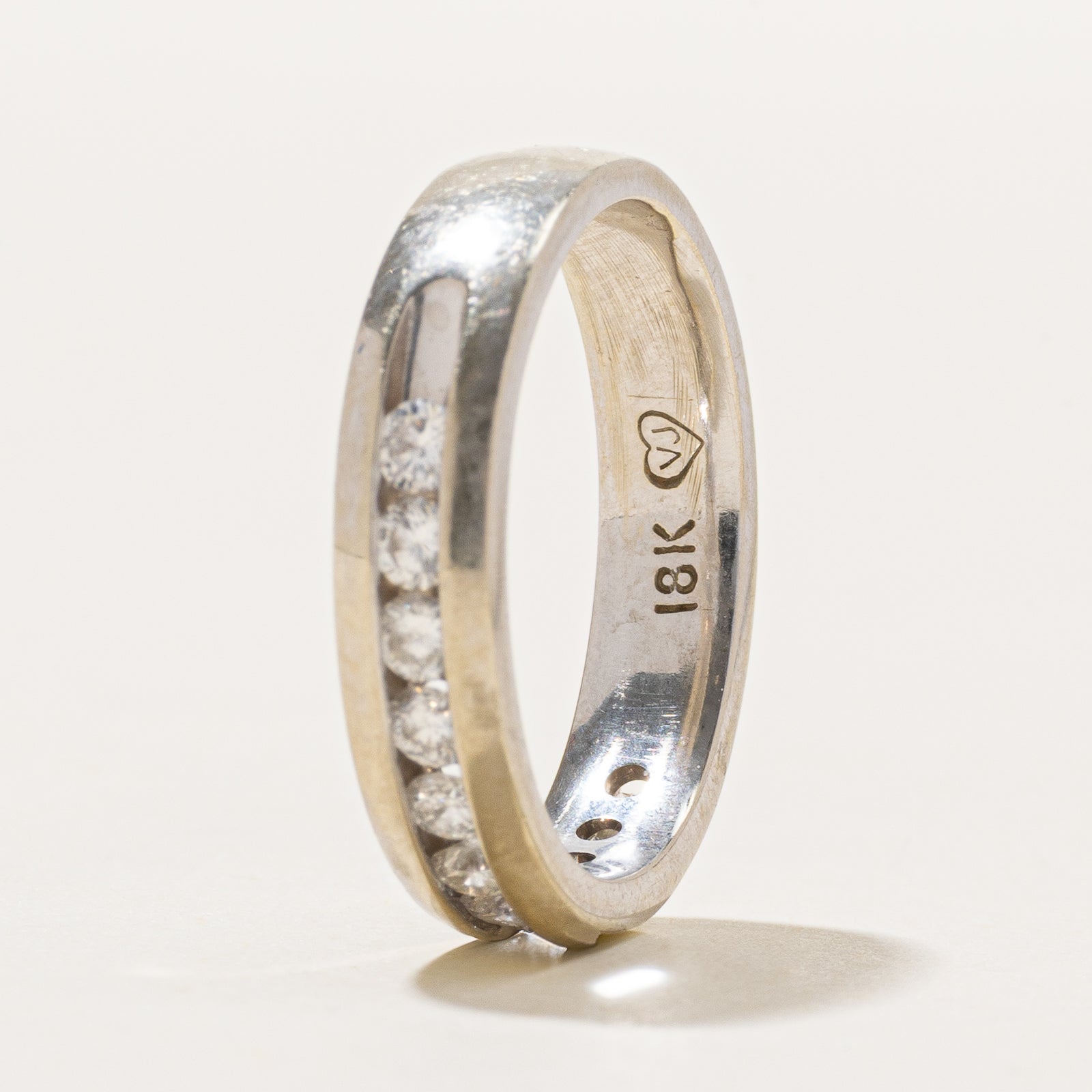 Channel Set Semi Eternity Diamond Band | 0.36ctw | SZ 5.25