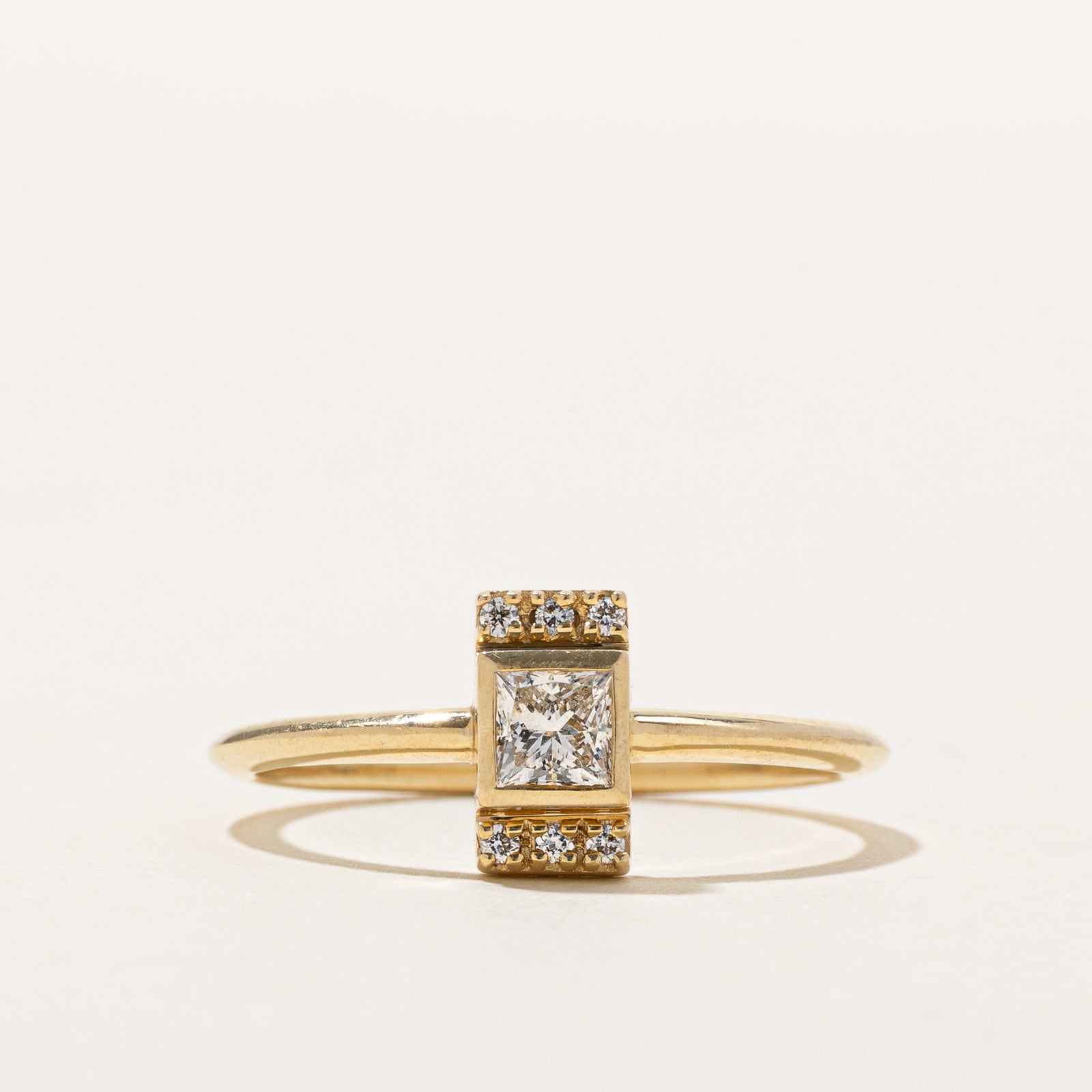 GIA Certified Princess Cut Diamond Ring | 0.31ctw | SZ 7