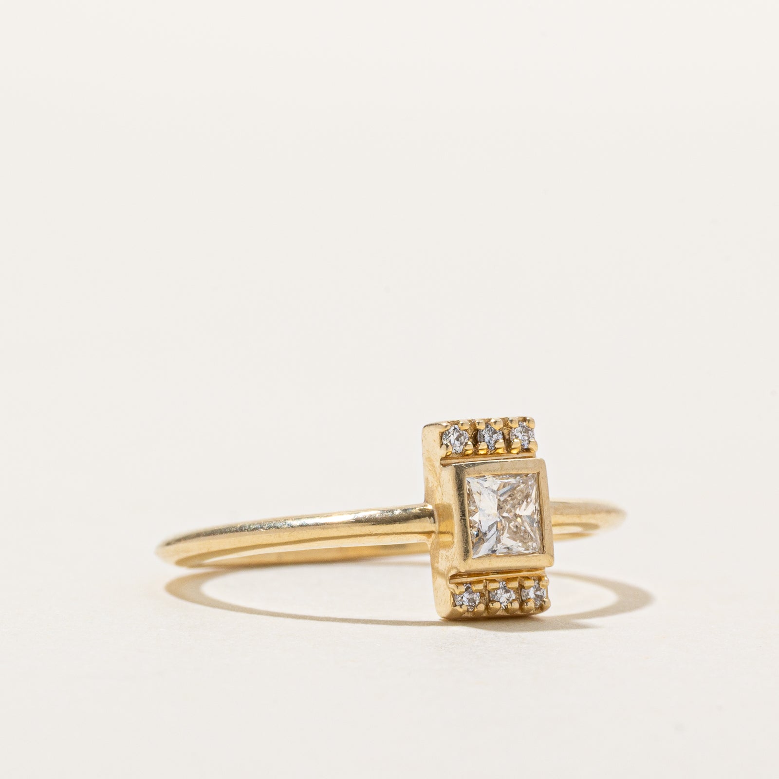 GIA Certified Princess Cut Diamond Ring | 0.31ctw | SZ 7